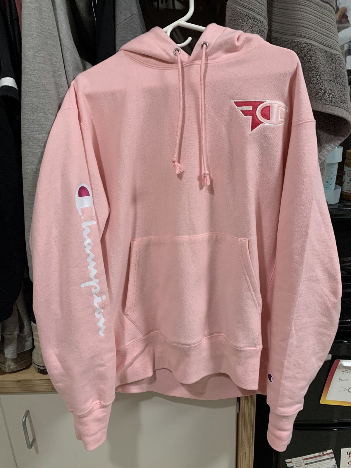 Champion Faze Clan X Champion Pink Awareness Hoodie Size Large | Grailed