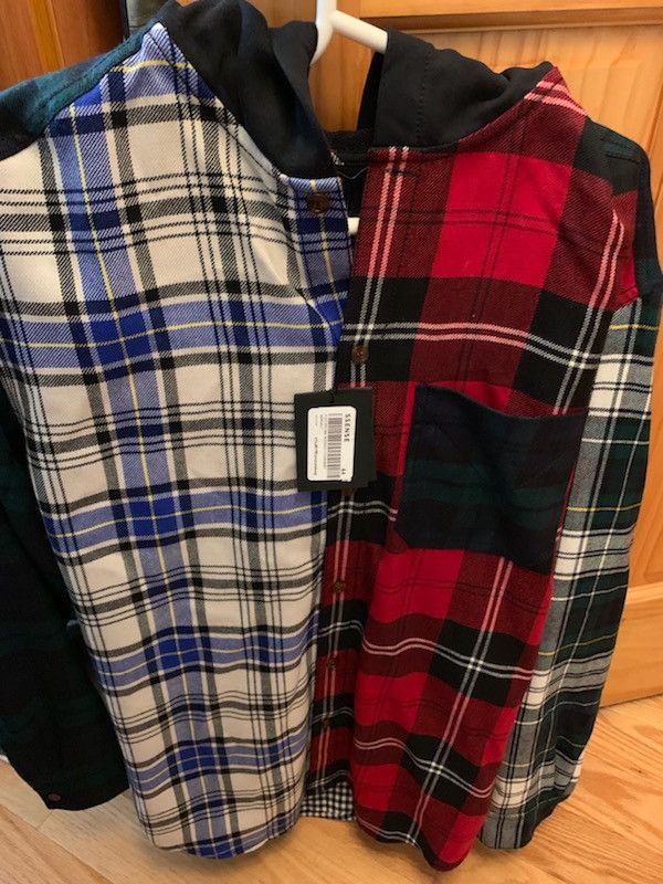 Alexander Wang Plaid Tartan Hooded Flannel Shirt Size US S / EU 44-46 / 1 - 1 Thumbnail