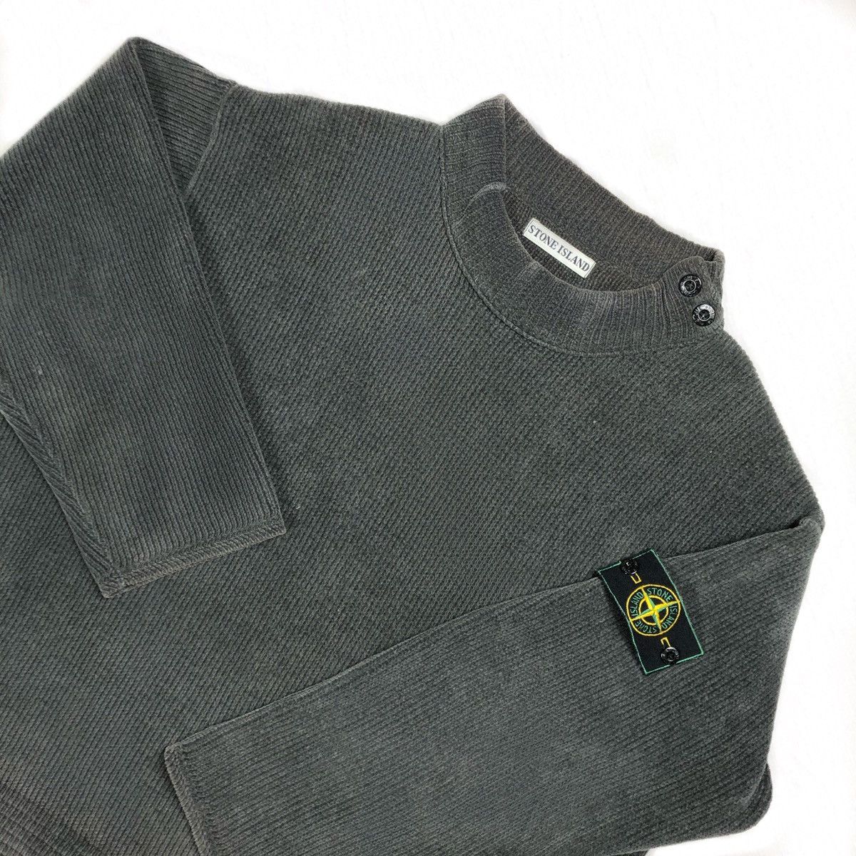 Stone Island Stone island A/W 1999 vintage mock neck sweatshirt | Grailed