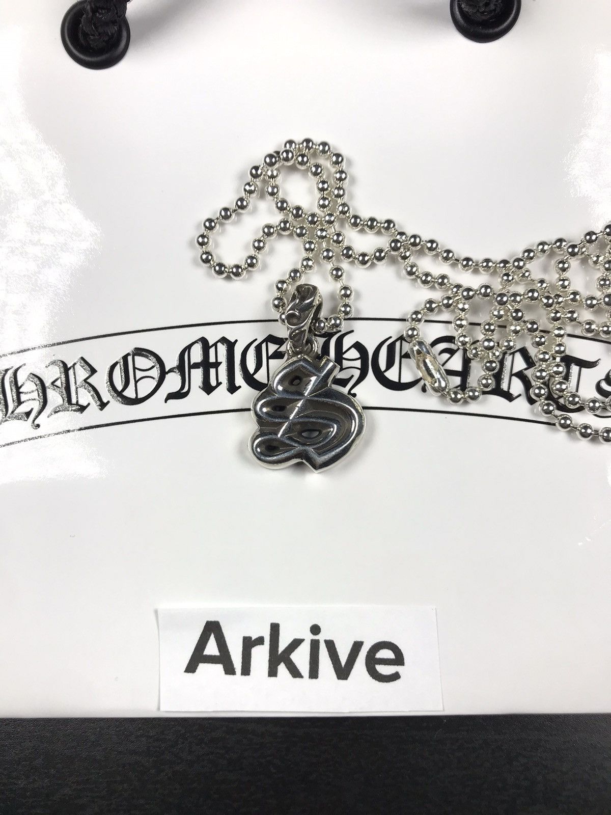 Chrome Hearts Letter S Pendant with Ball Chain