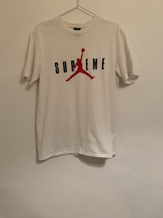 Supreme Supreme X Jordan Tee White Size m | Grailed