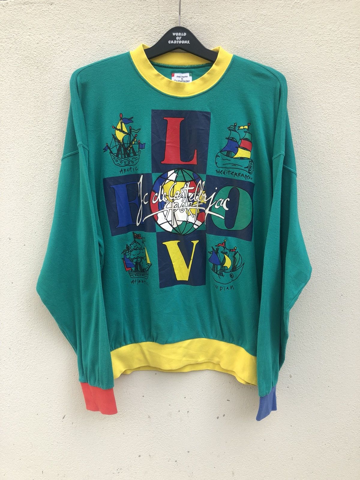 Jean Charles De Castelbajac Multiple Color Pop Art Sweatshirt Size US XL / EU 56 / 4 - 1 Thumbnail