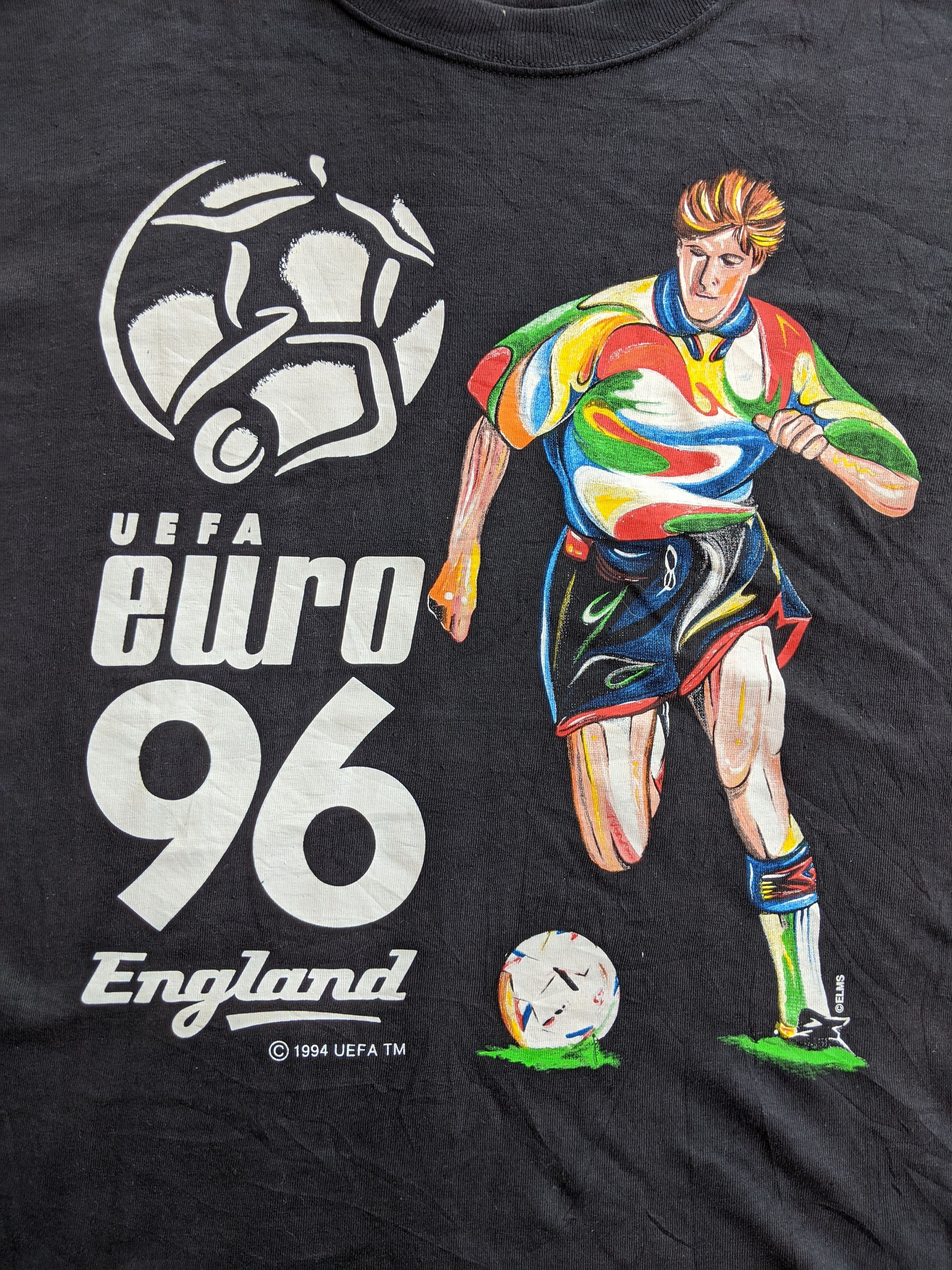 UEFA × Vintage Vintage 90s Eufa euro 96 England big print shirt Size US L / EU 52-54 / 3 - 3 Thumbnail