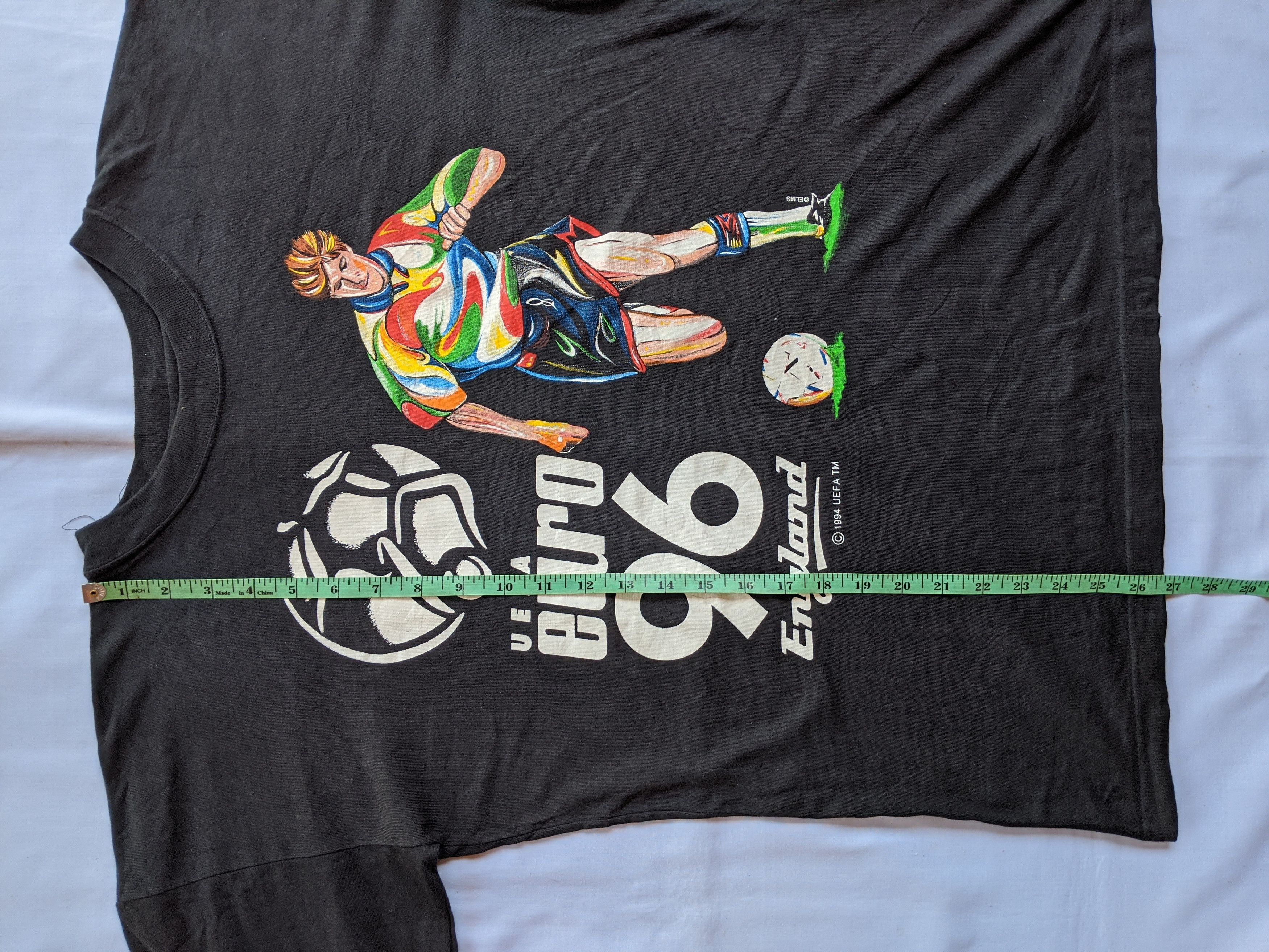 UEFA × Vintage Vintage 90s Eufa euro 96 England big print shirt Size US L / EU 52-54 / 3 - 5 Thumbnail