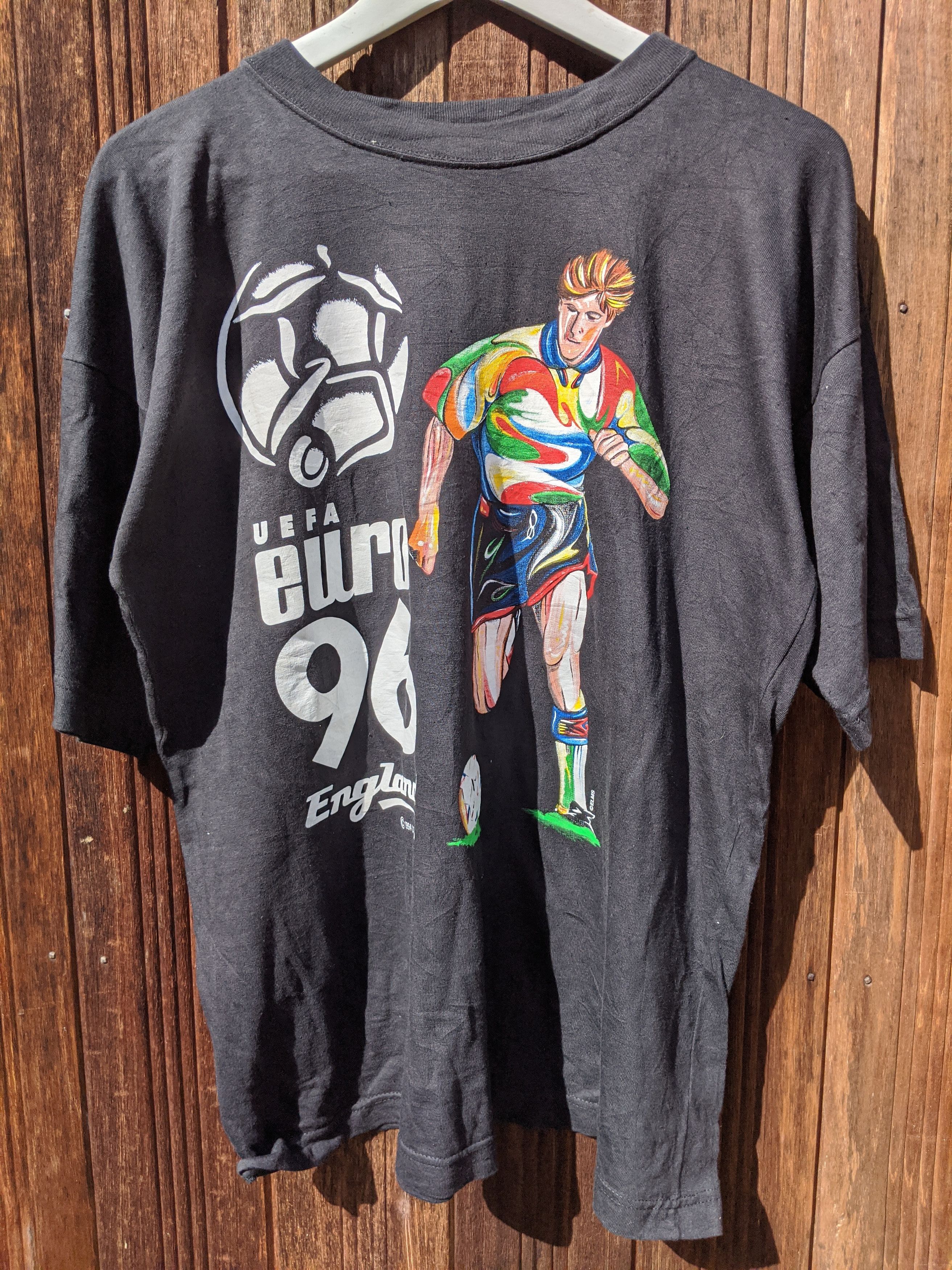 UEFA × Vintage Vintage 90s Eufa euro 96 England big print shirt Size US L / EU 52-54 / 3 - 1 Thumbnail