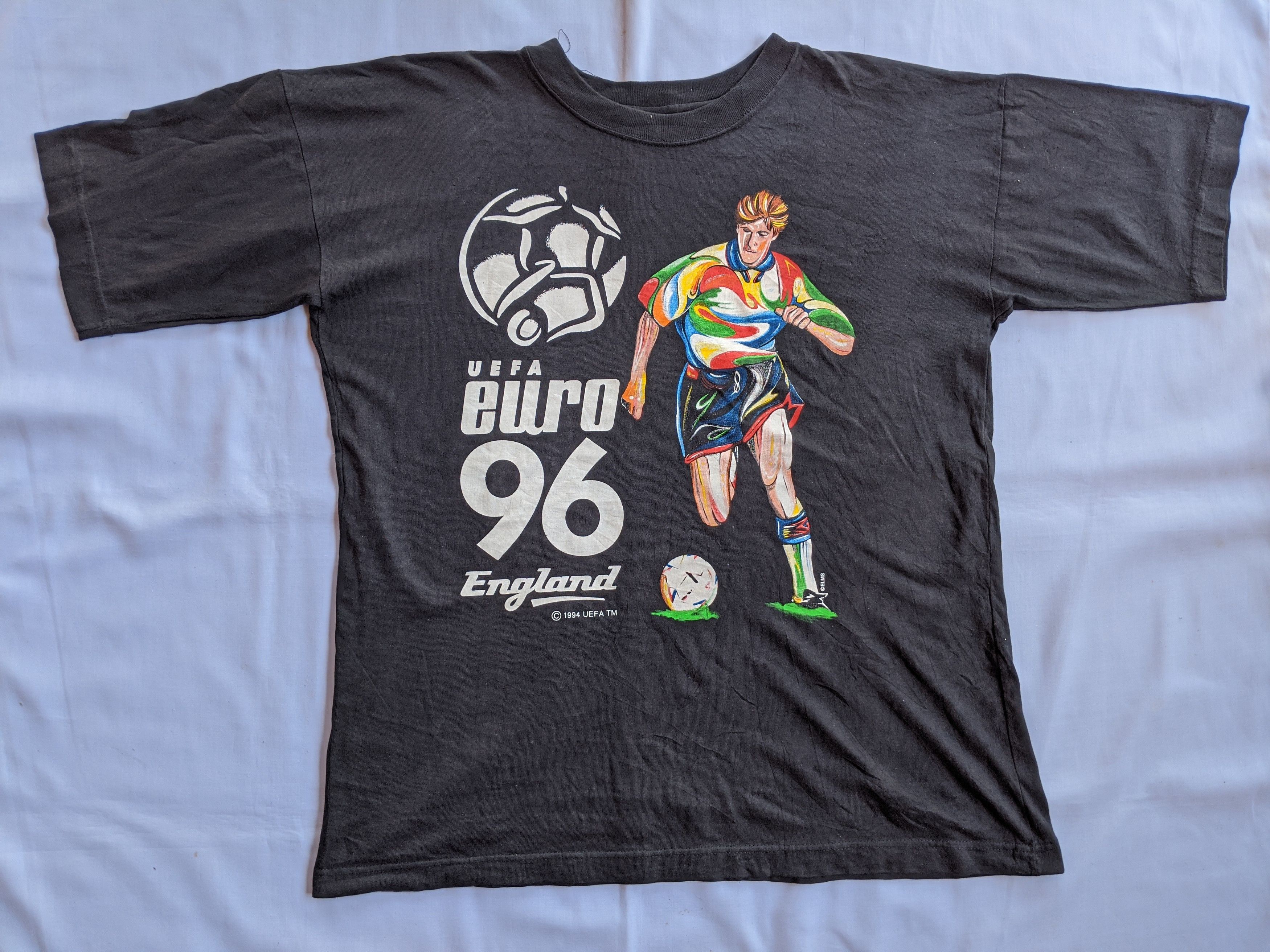 UEFA × Vintage Vintage 90s Eufa euro 96 England big print shirt Size US L / EU 52-54 / 3 - 2 Thumbnail
