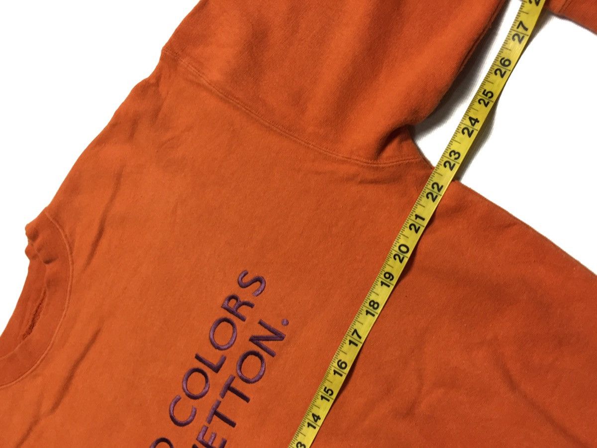 United Colors Of Benetton Rare!Orange United Color of Benetton embroidery sweatshirt Size US S / EU 44-46 / 1 - 4 Thumbnail