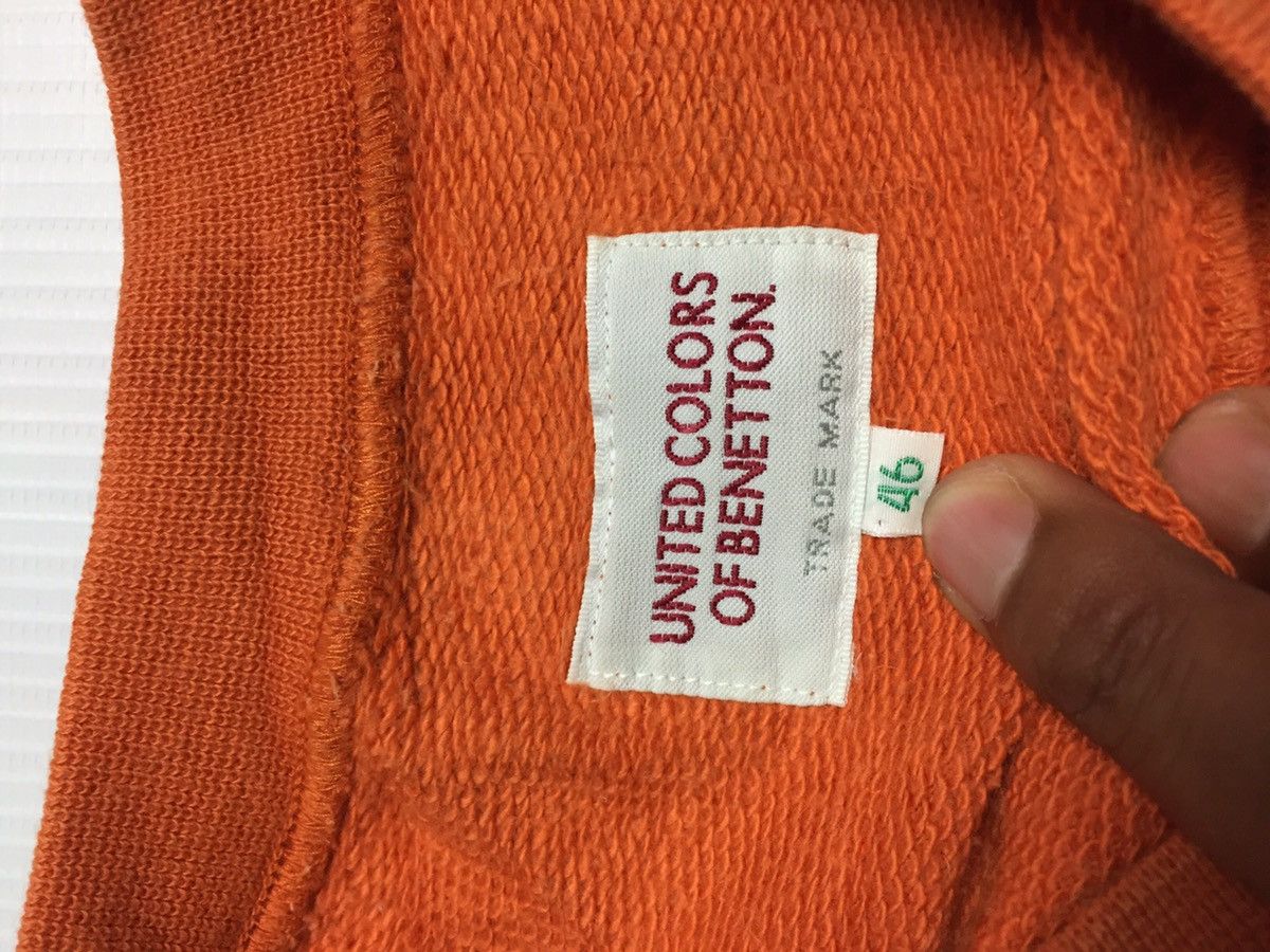 United Colors Of Benetton Rare!Orange United Color of Benetton embroidery sweatshirt Size US S / EU 44-46 / 1 - 6 Thumbnail