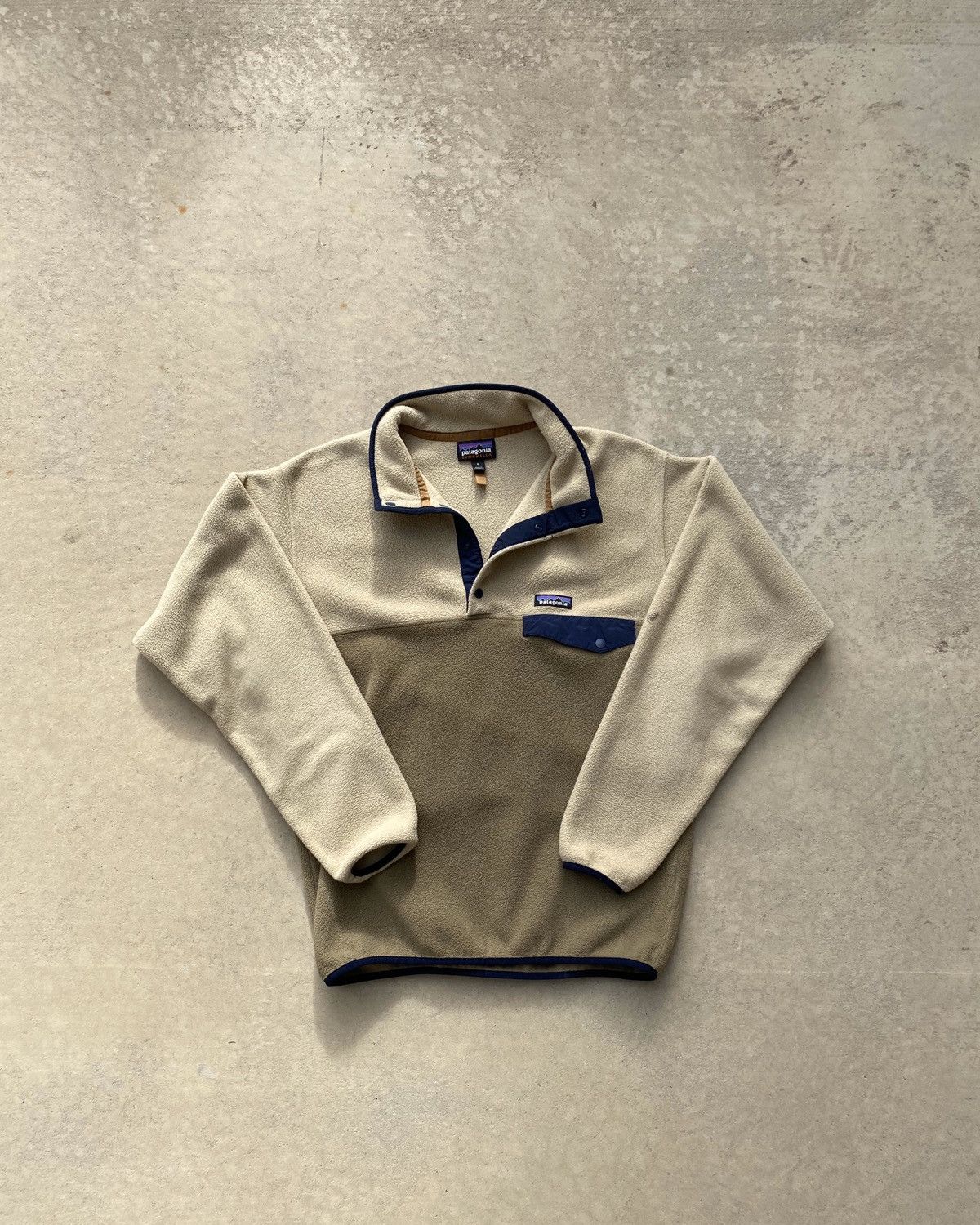 Columbia Patagonia Snap Snychilla Fleece CREAM/TAN (M) Size US M / EU 48-50 / 2 - 1 Thumbnail