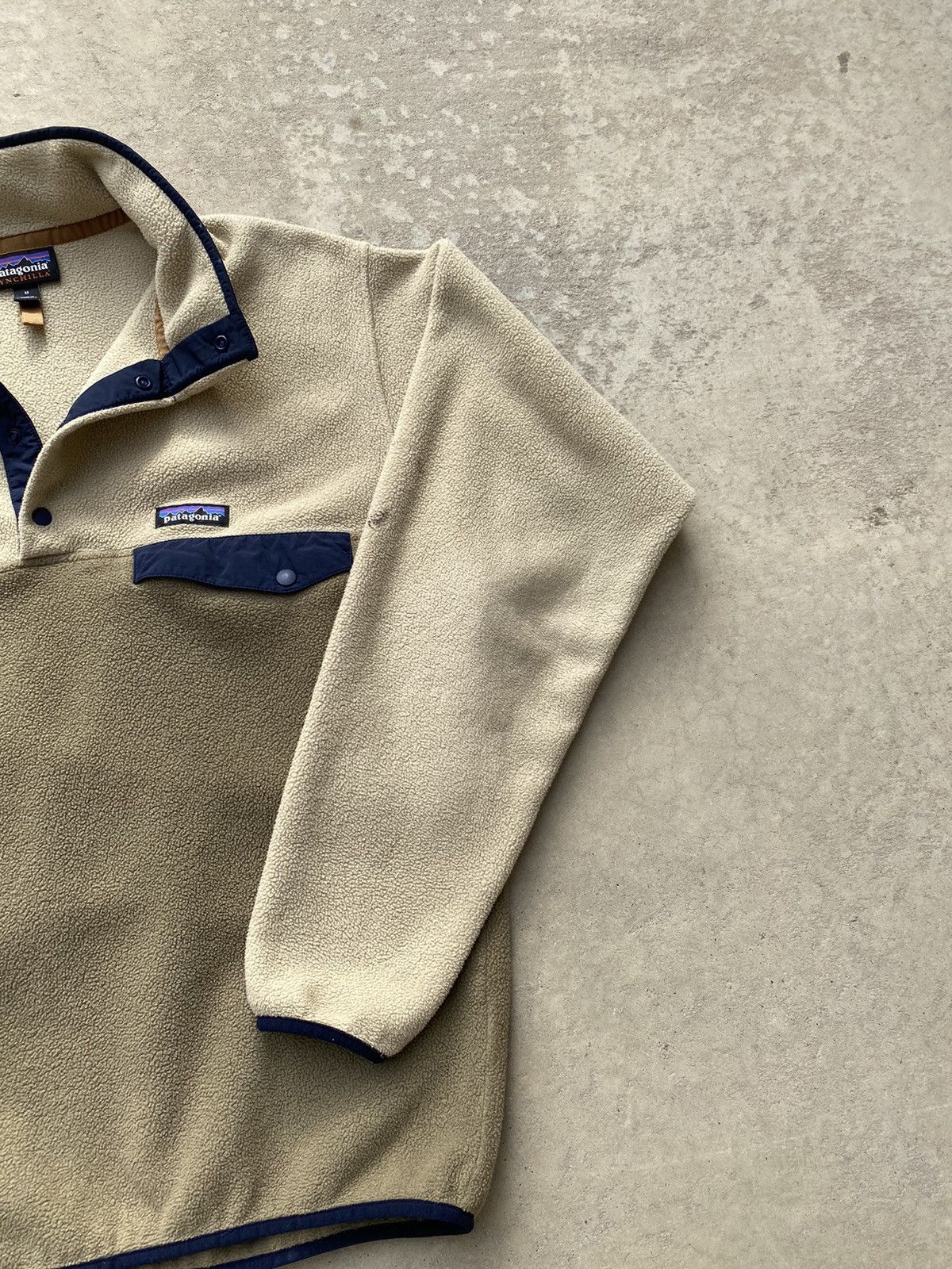 Columbia Patagonia Snap Snychilla Fleece CREAM/TAN (M) Size US M / EU 48-50 / 2 - 3 Thumbnail