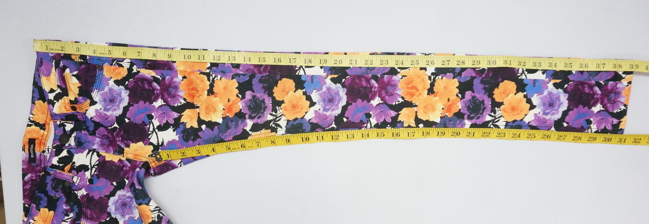 Japanese Brand EMODA Floral Women's Skinny Pants Size 28" / US 6 / IT 42 - 11 Thumbnail