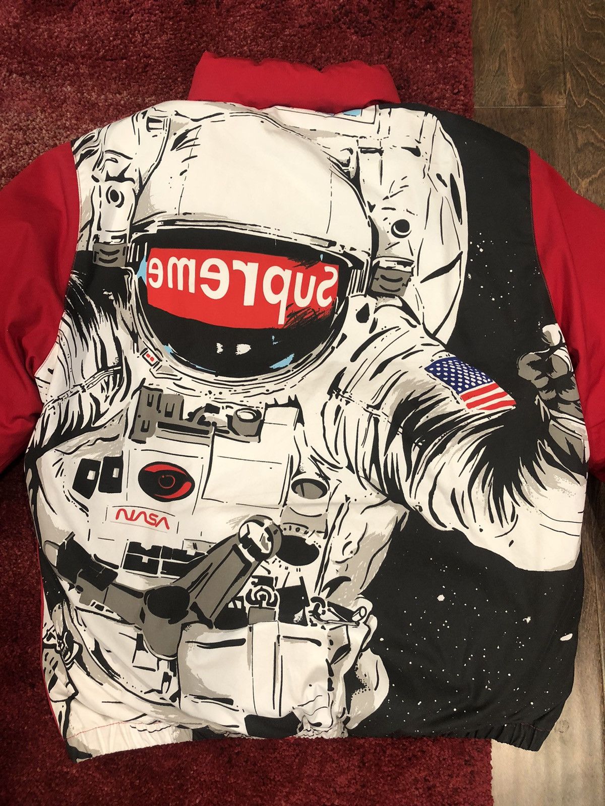 Supreme Supreme Astronaut Puffy Jacket Red Large | Grailed