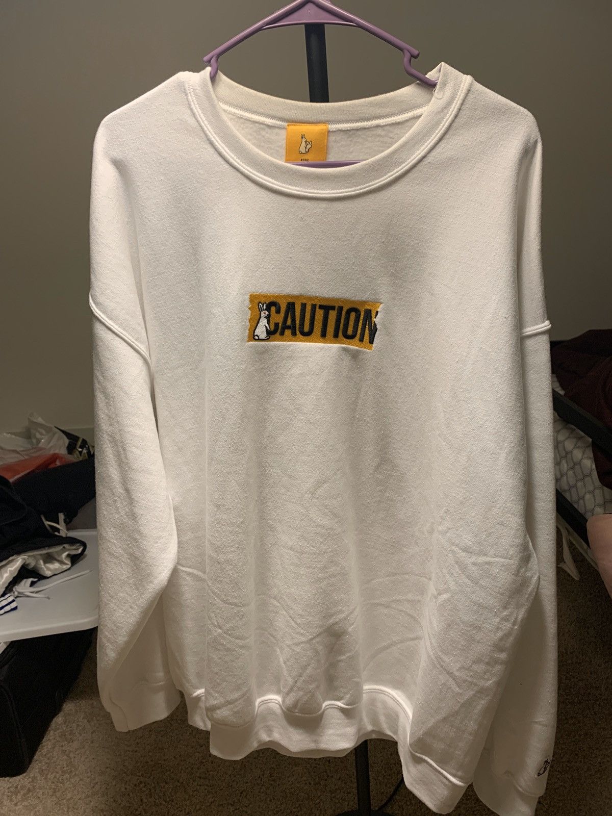 【#FR2】CAUTION Embroidery Logo SWEAT L FR2】CAUTION Embroidery Logo SWEAT L
