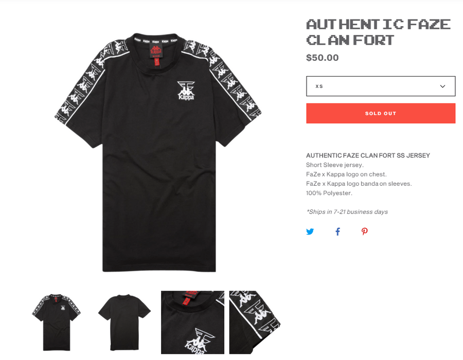 Kappa Kappa x Faze Clan Authentic Fort Shirt Grailed