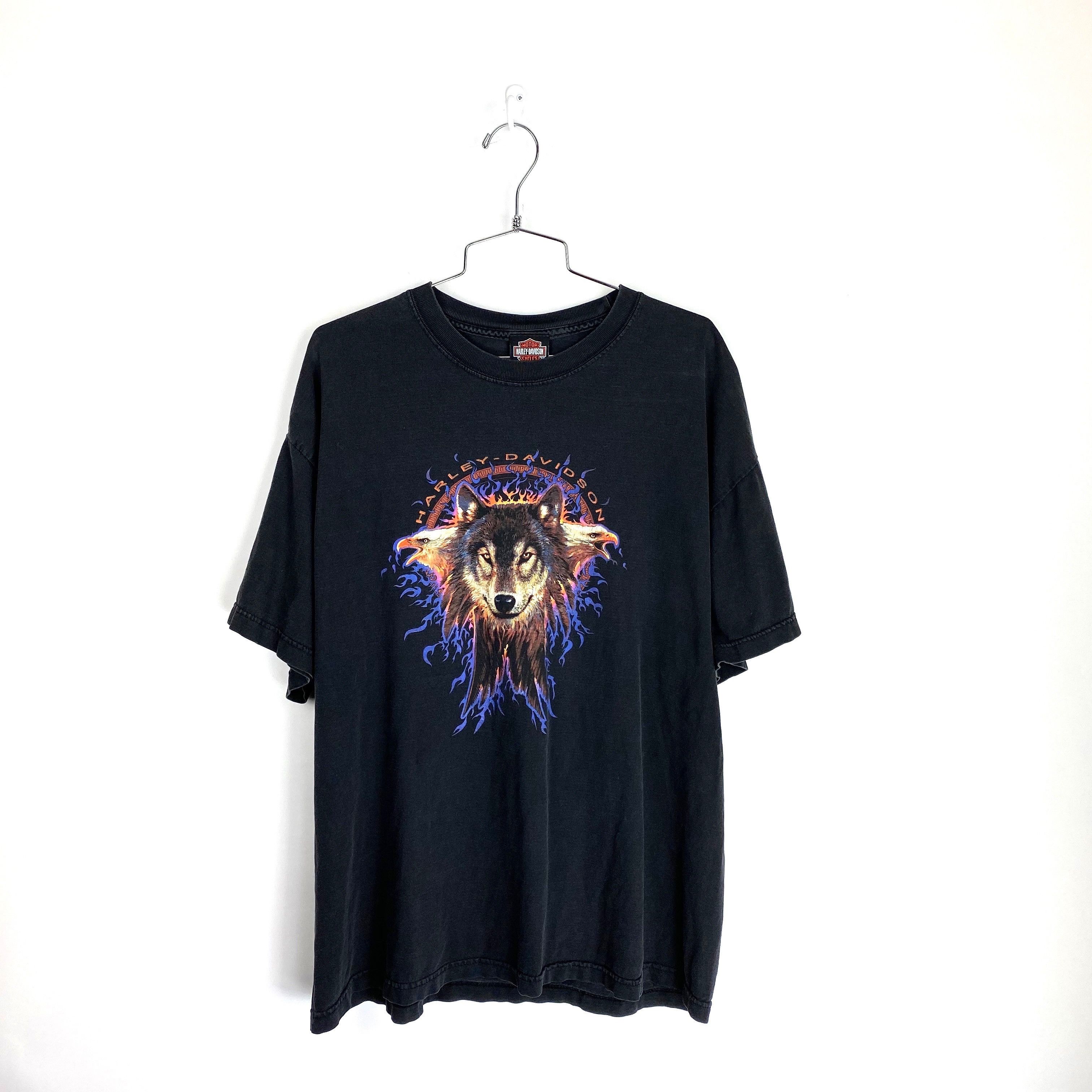 Harley Davidson Wolf Shirt | Grailed