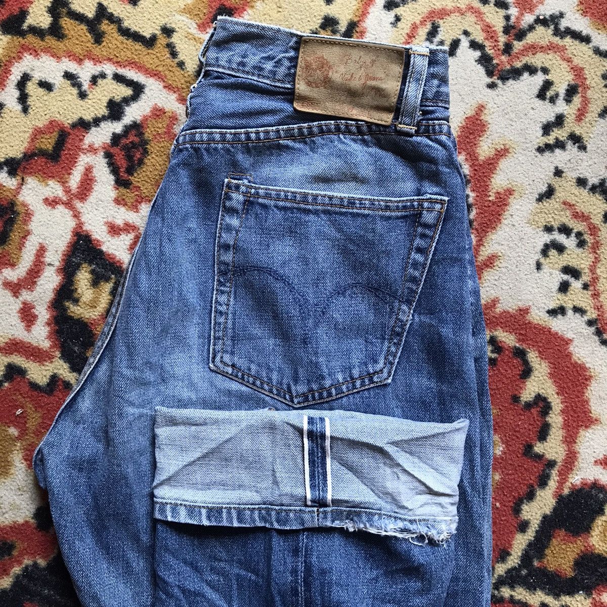 Blue Blue Japan Basic blue way jeans Japanese brand selvedge redline rare Size US 29 - 1 Thumbnail