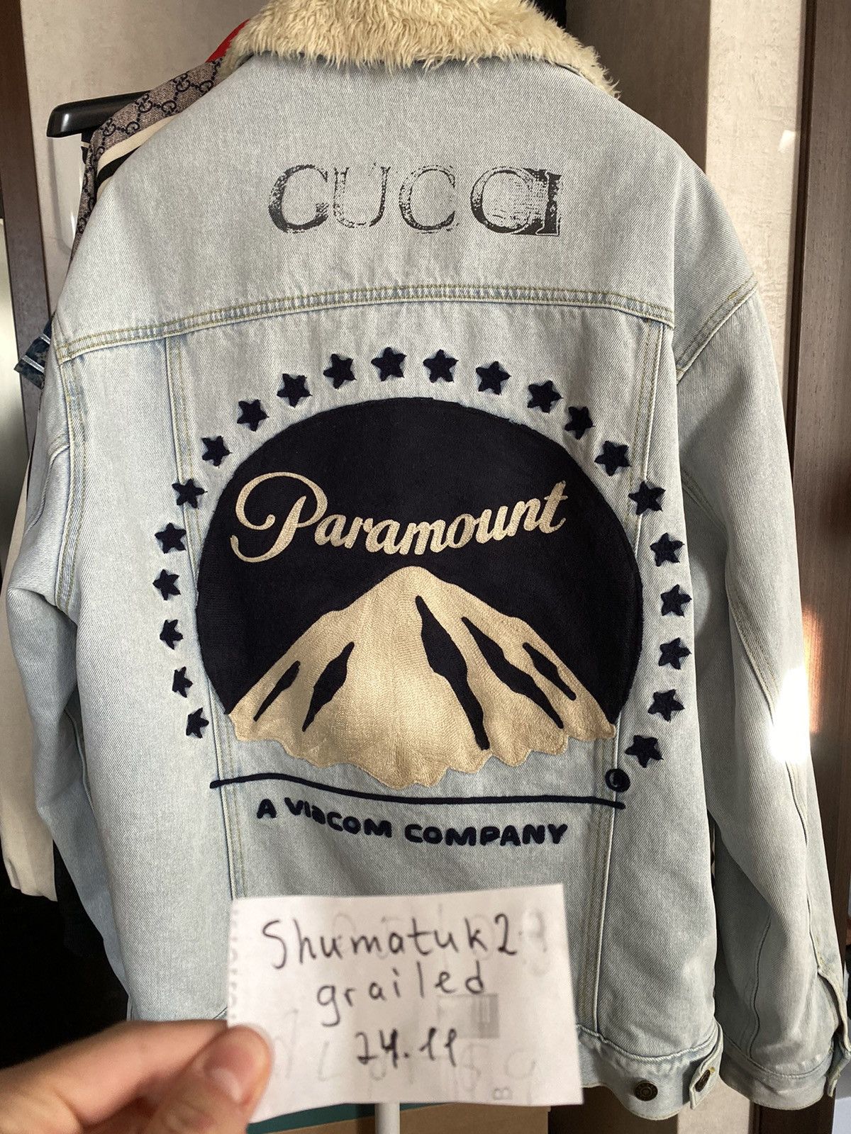 Gucci paramount 2024 denim jacket