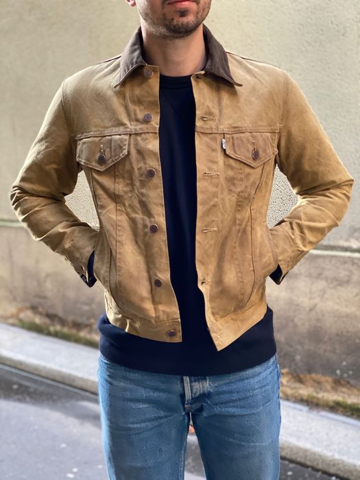 filson x levi's trucker