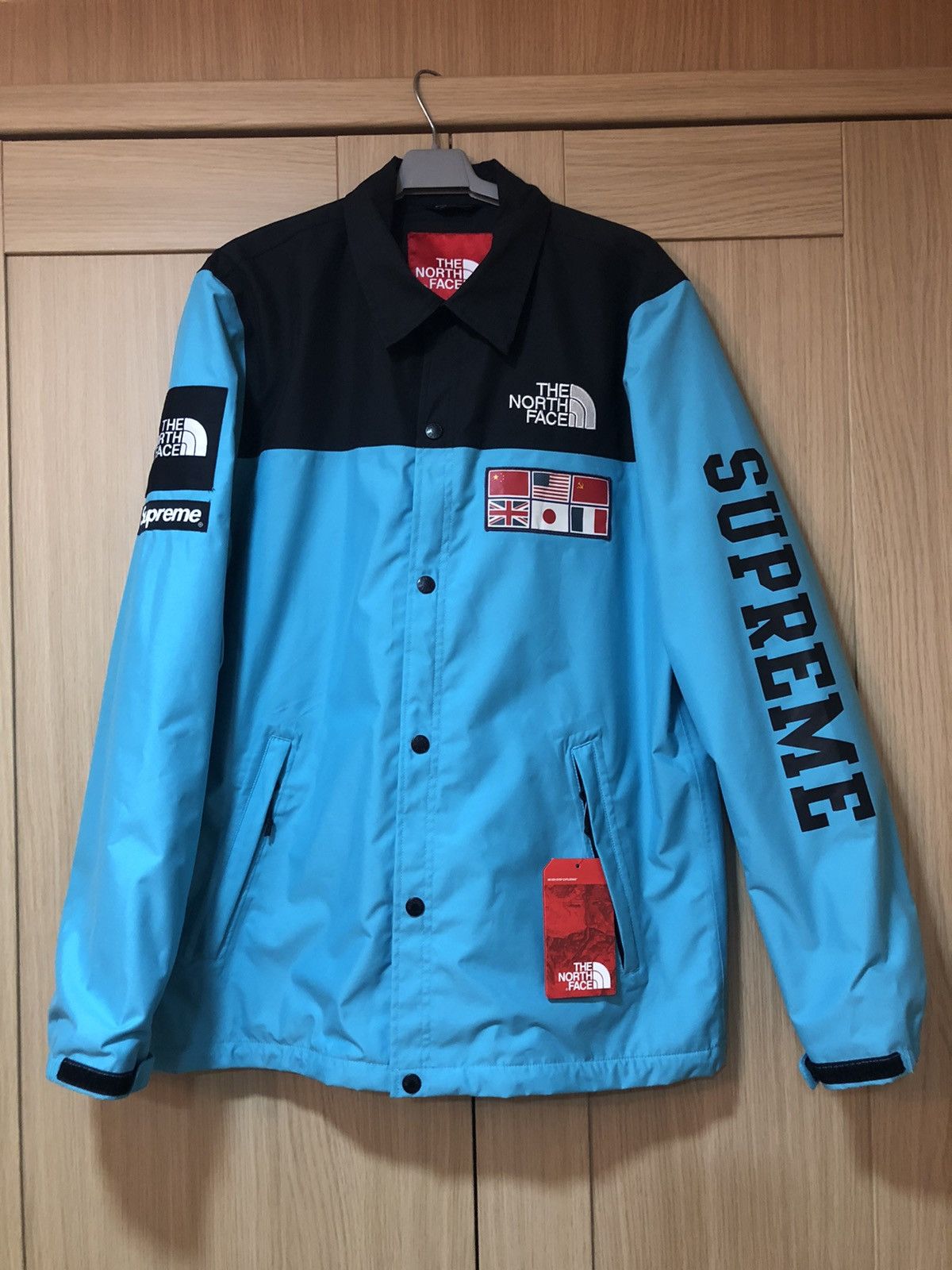 Supreme the north face expedition coaches jacket clearance teal