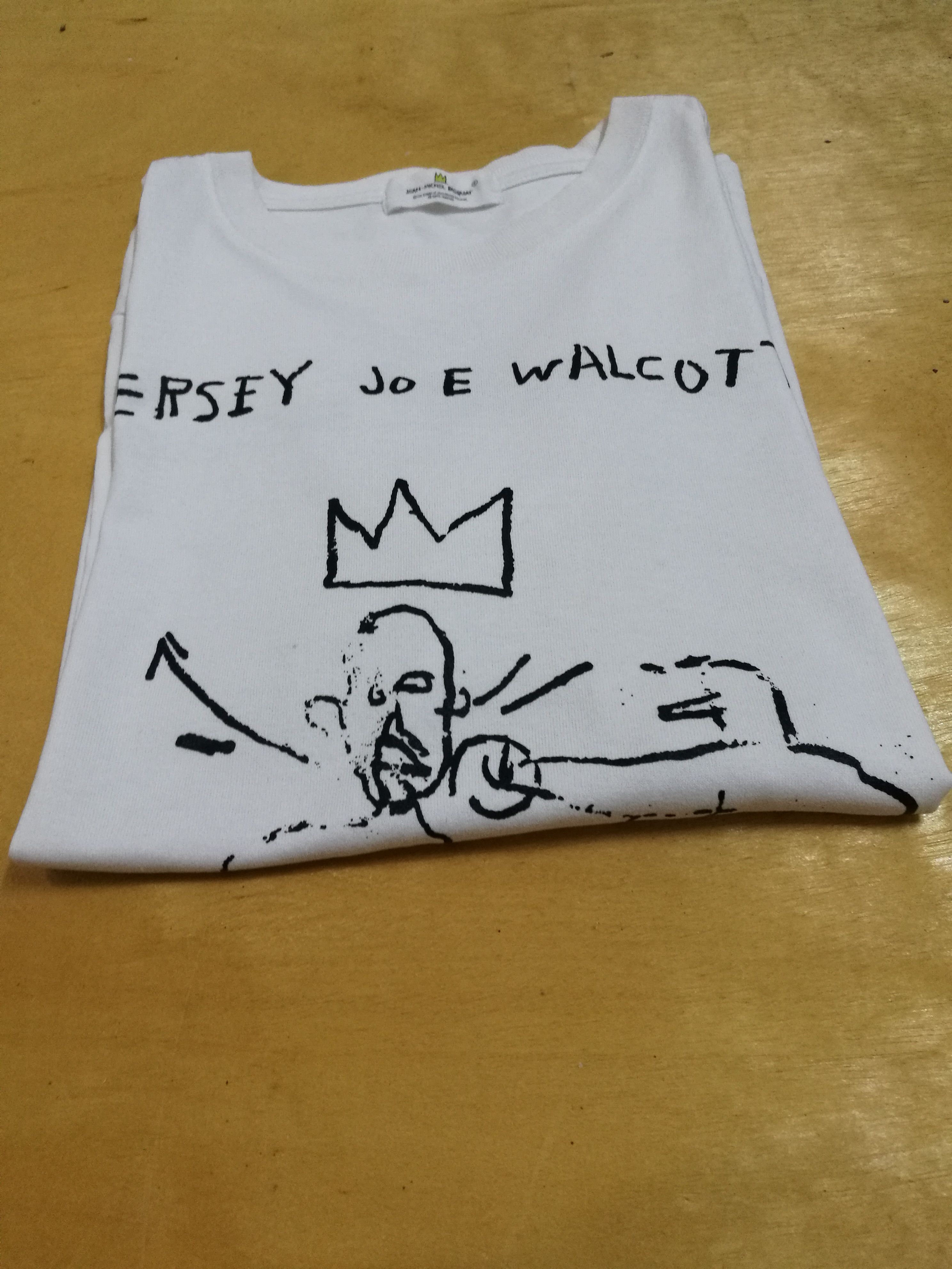 Jean Michel Basquiat Jean Michael Basquiat jersey joe walcott white T