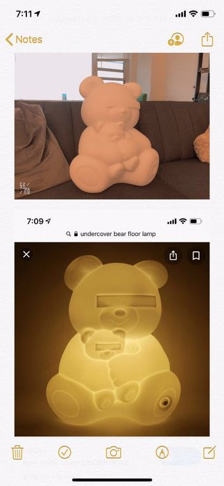 Undercover UNDERCOVER X MEDICOM BEAR FLOOR LAMP | Grailed