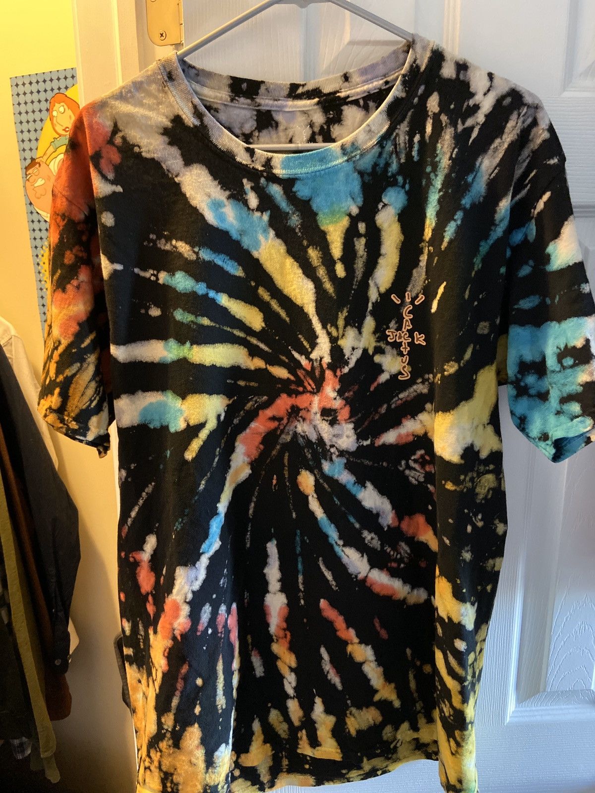 travis scott tie dye shirt