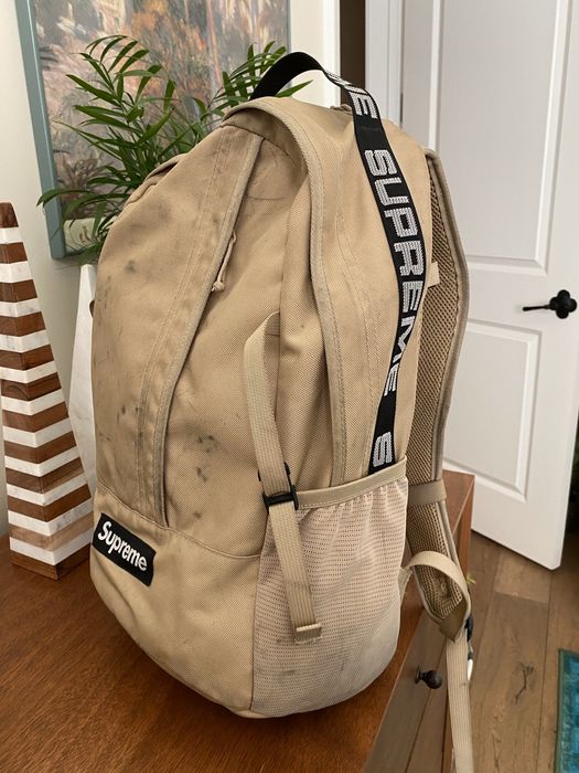 Supreme backpack ss18 outlet tan