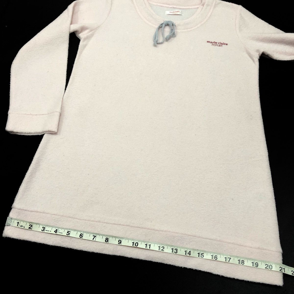 Japanese Brand Marie Claire Forum Fleece Long Sleeves Shirt Size US M / EU 48-50 / 2 - 7 Thumbnail