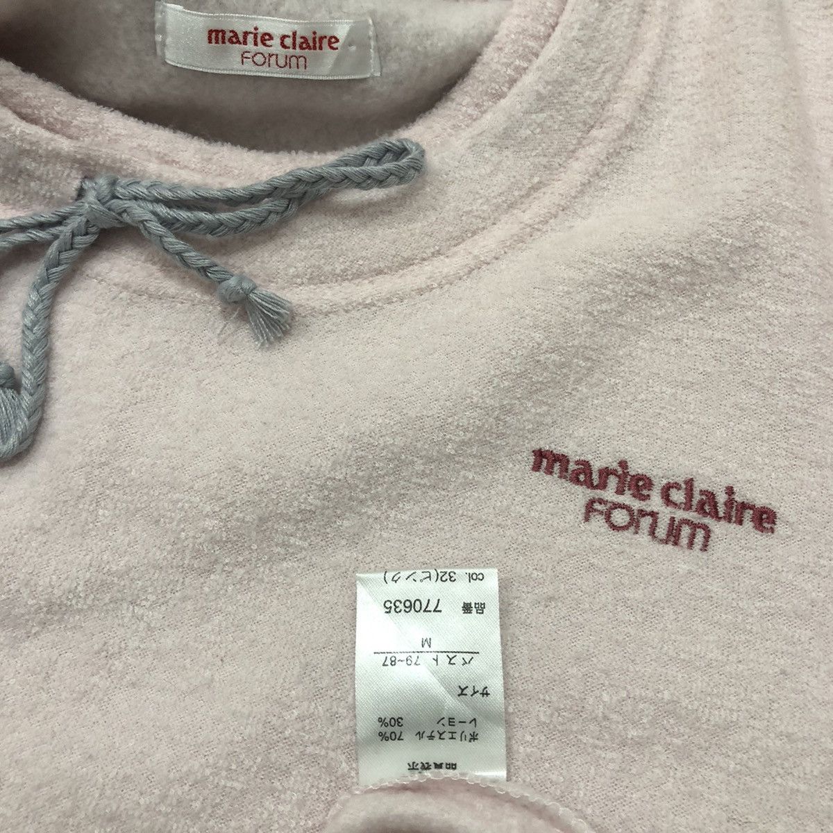 Japanese Brand Marie Claire Forum Fleece Long Sleeves Shirt Size US M / EU 48-50 / 2 - 9 Thumbnail