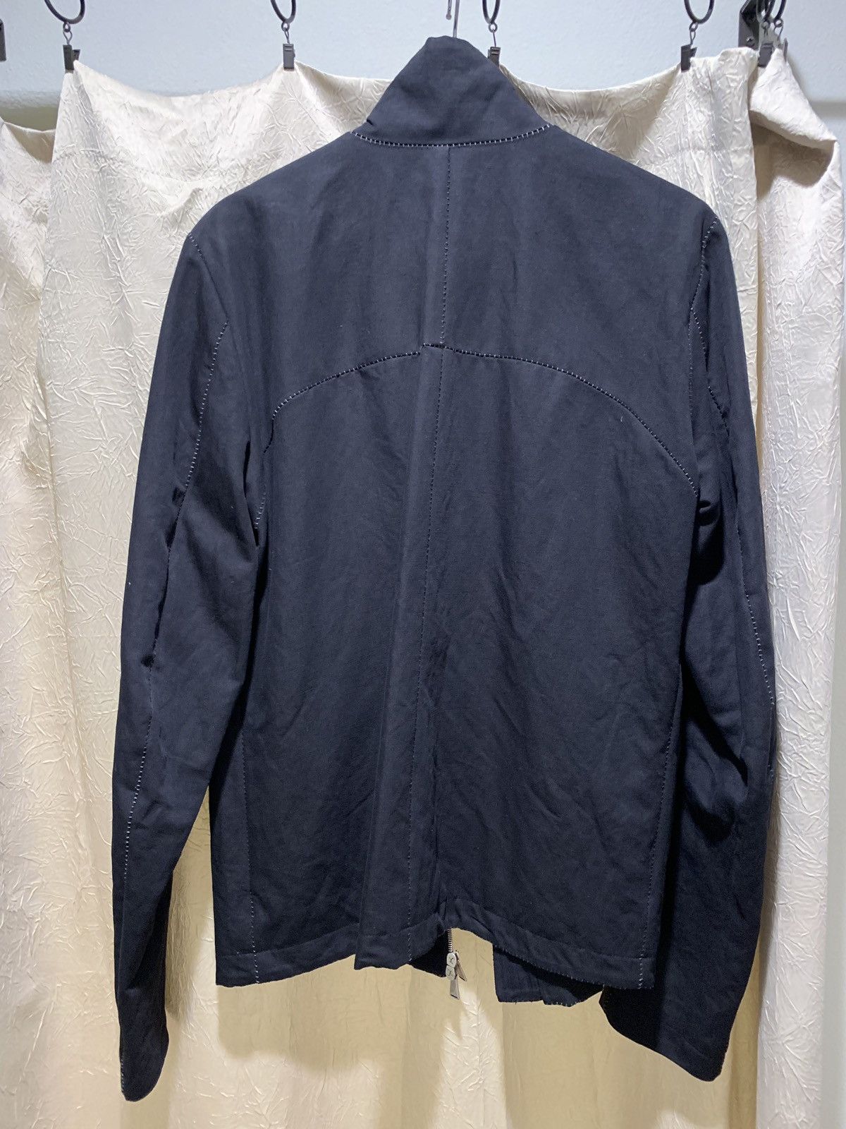 10sei0otto Black cotton linen jacket w/ exposed seams Size US XL / EU 56 / 4 - 2 Thumbnail