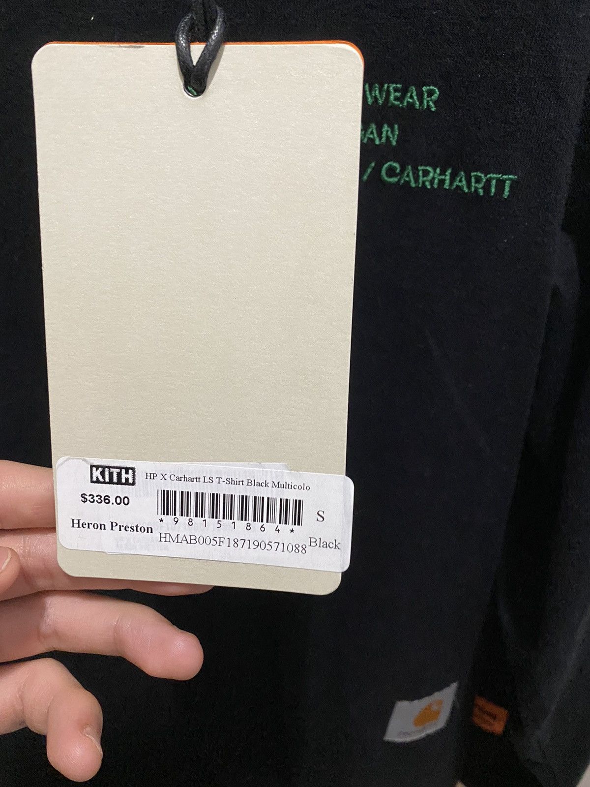DS Heron Preston X Carhartt LS TEE