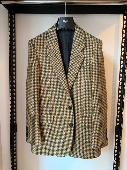 Celine tournon jacket discount in checked wool