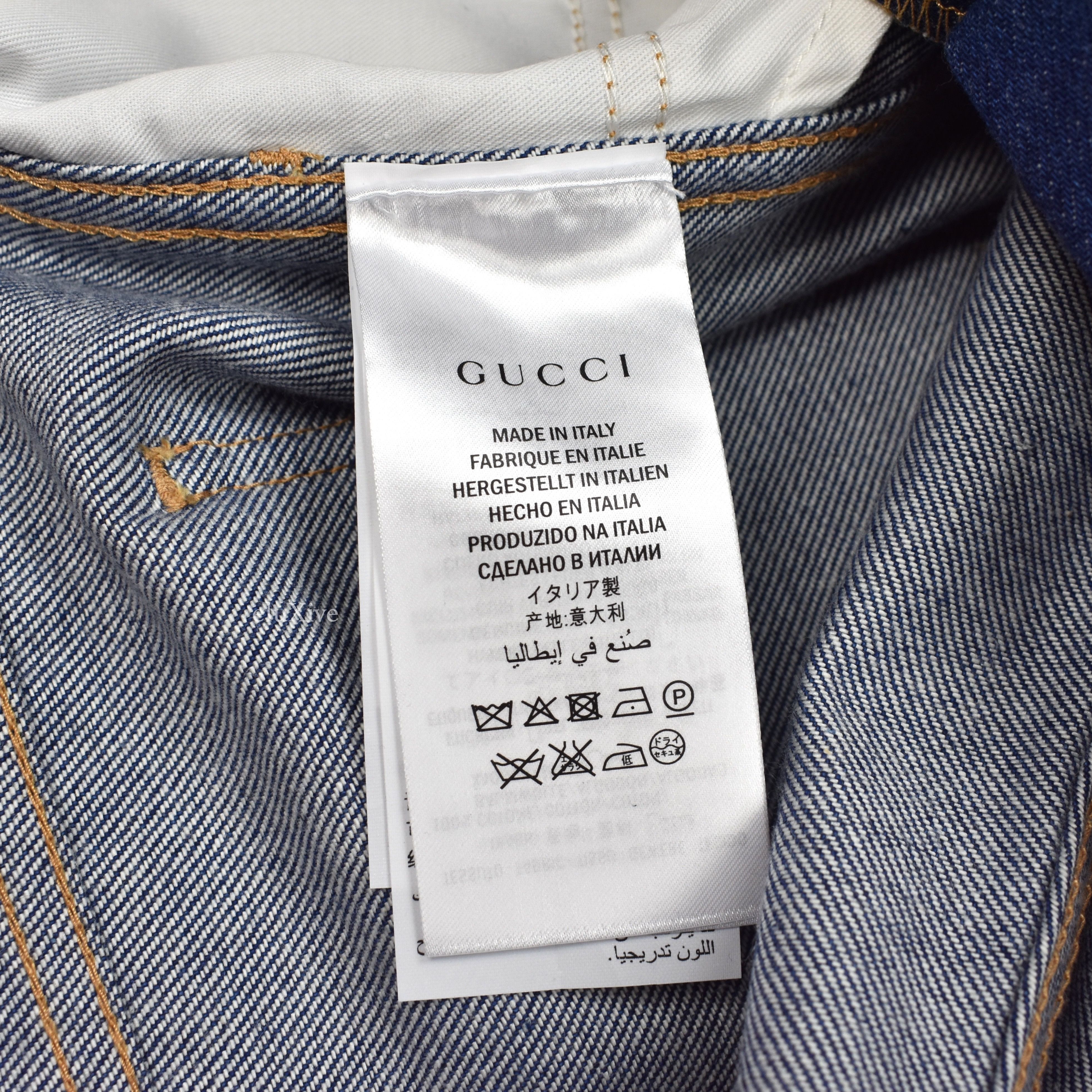 Gucci Floral Patch Denim Jeans NWT Size US 32 / EU 48 - 11 Thumbnail