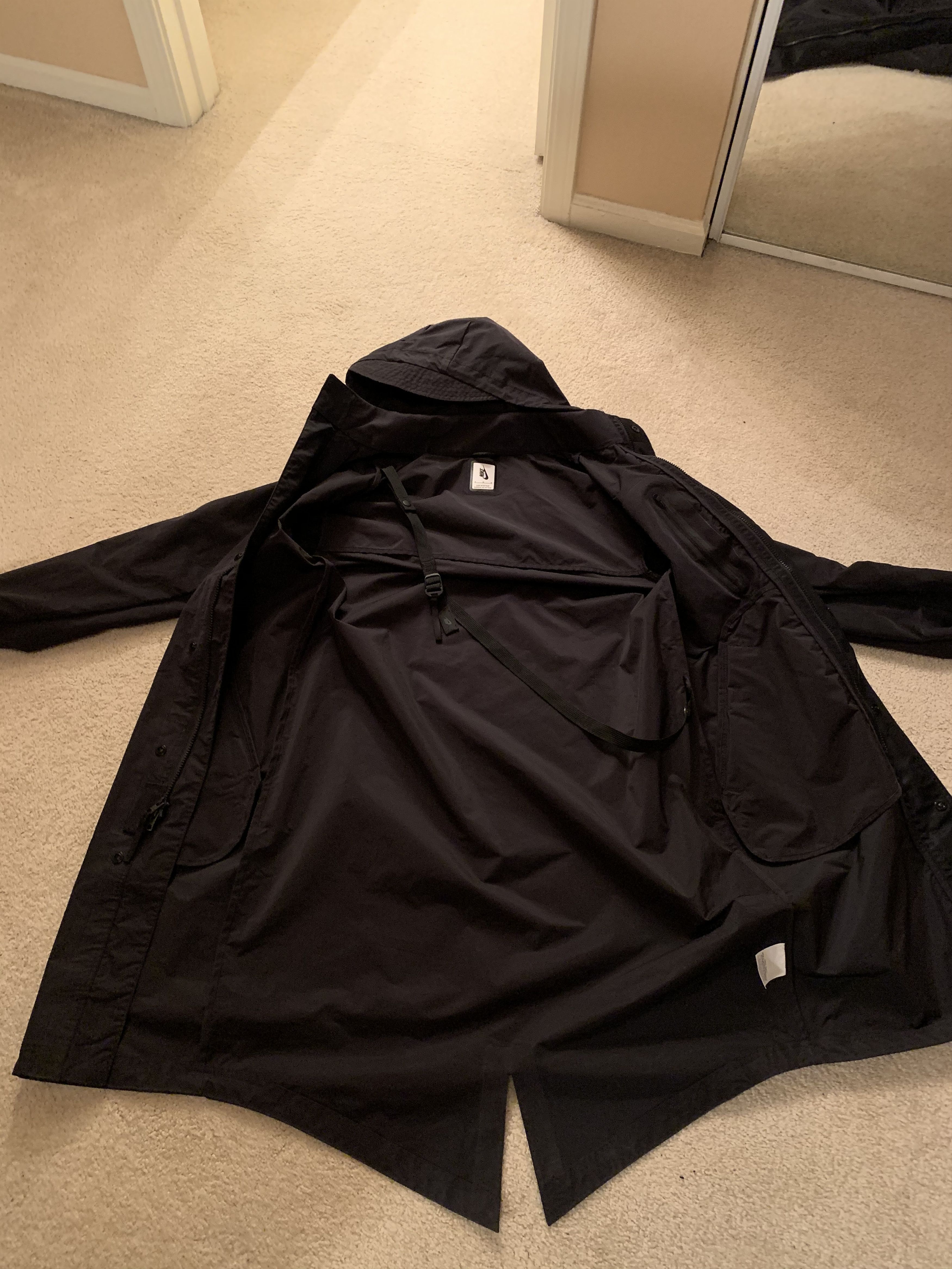 ★人気★Nike x Fear of God NRG Parka Blac.k★パーカー★ FEAR OF GOD x Nike Hooded Parka Jacket Black/Black Men's