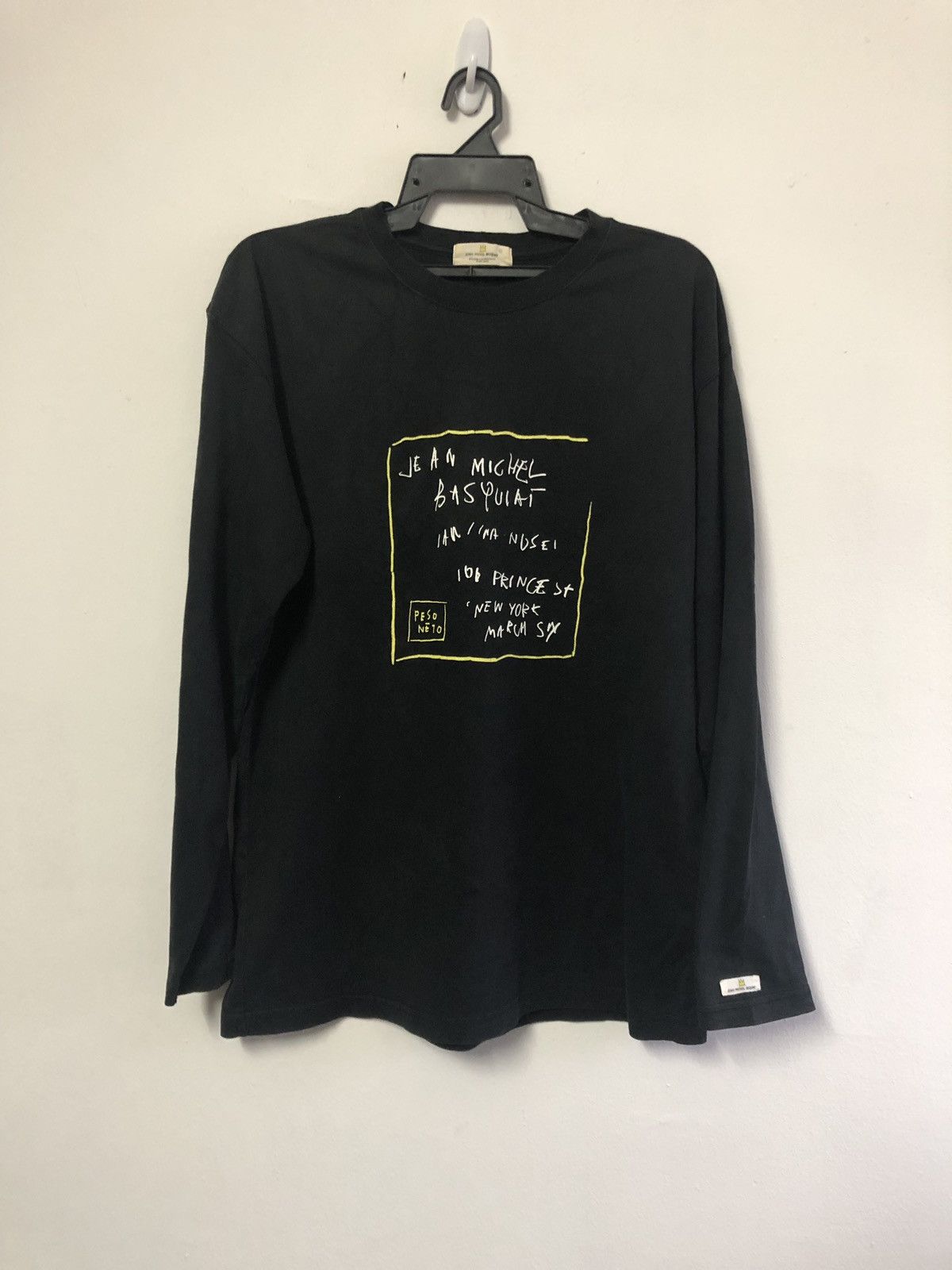 Jean-Michel Basquiat × Uniqlo Vtg JEAN MICHEL BASQUIAT T Shirt Longsleeve Peso Neto Size US L / EU 52-54 / 3 - 1 Thumbnail