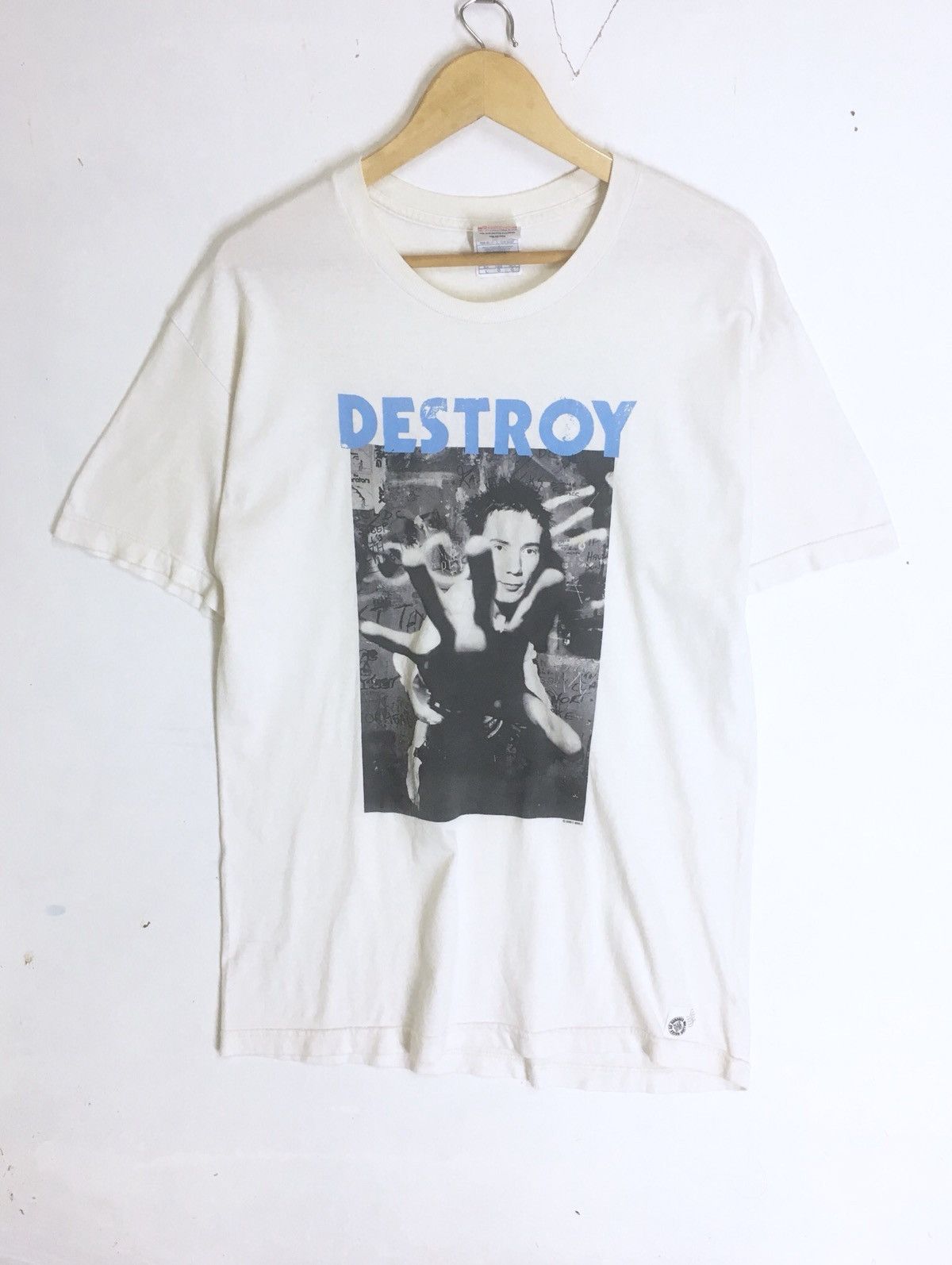 Vintage Rare Design Vintage Band Punk Sex Pistol Destroy T-shirt 90s ...