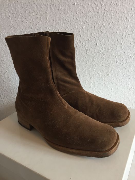 Margiela square 2025 toe boots