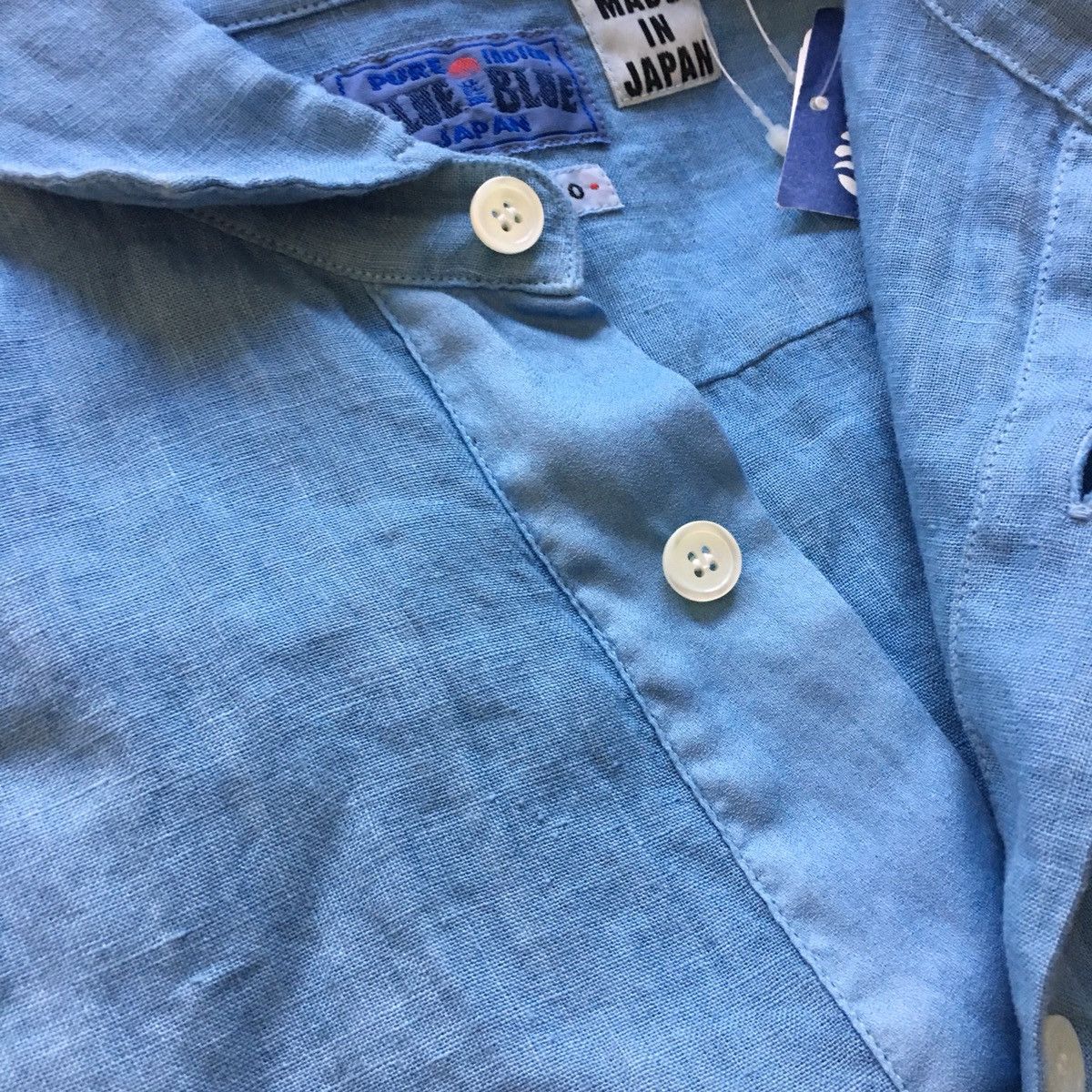 Blue Blue Japan Blue Blue Japan indigo linen shirt Sz 2 Size US M / EU 48-50 / 2 - 2 Thumbnail