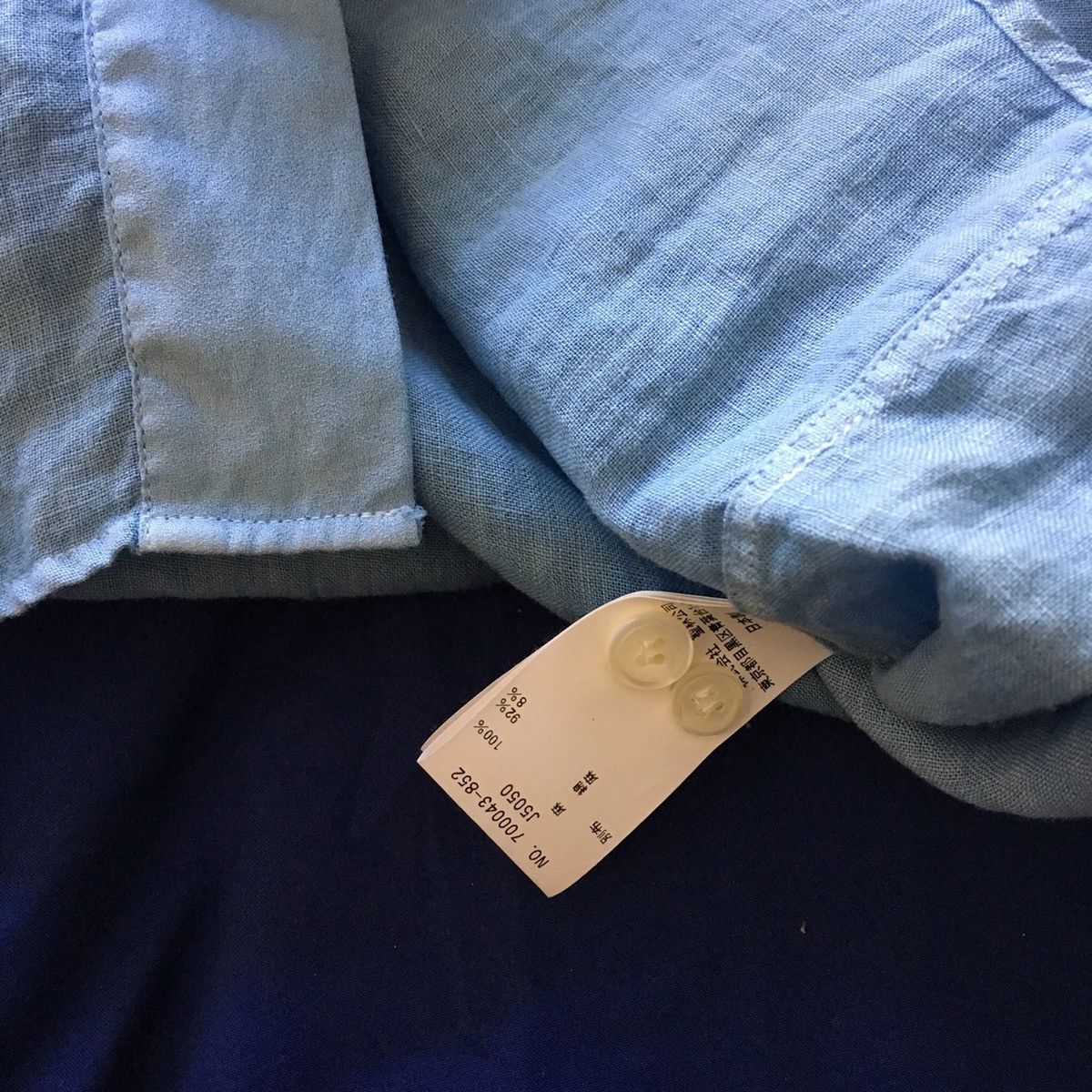 Blue Blue Japan Blue Blue Japan indigo linen shirt Sz 2 Size US M / EU 48-50 / 2 - 5 Thumbnail
