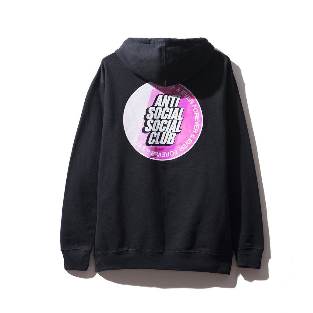 DS Auth Anti Social Social Club ASSC Logo Surfs Up Black Hoodie sz