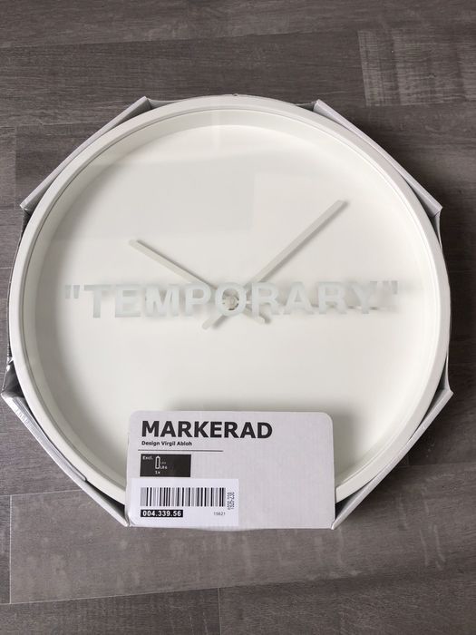 Ikea Virgil Abloh x IKEA Clock Markerad collection Grailed