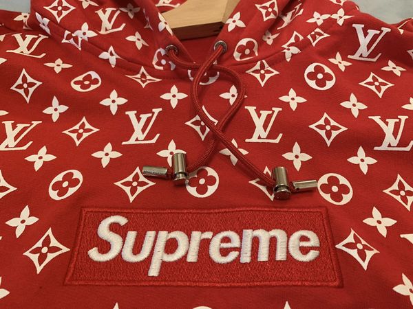 Supreme Louis Vuitton X Supreme Mono Bogo XL Hoodie | Grailed