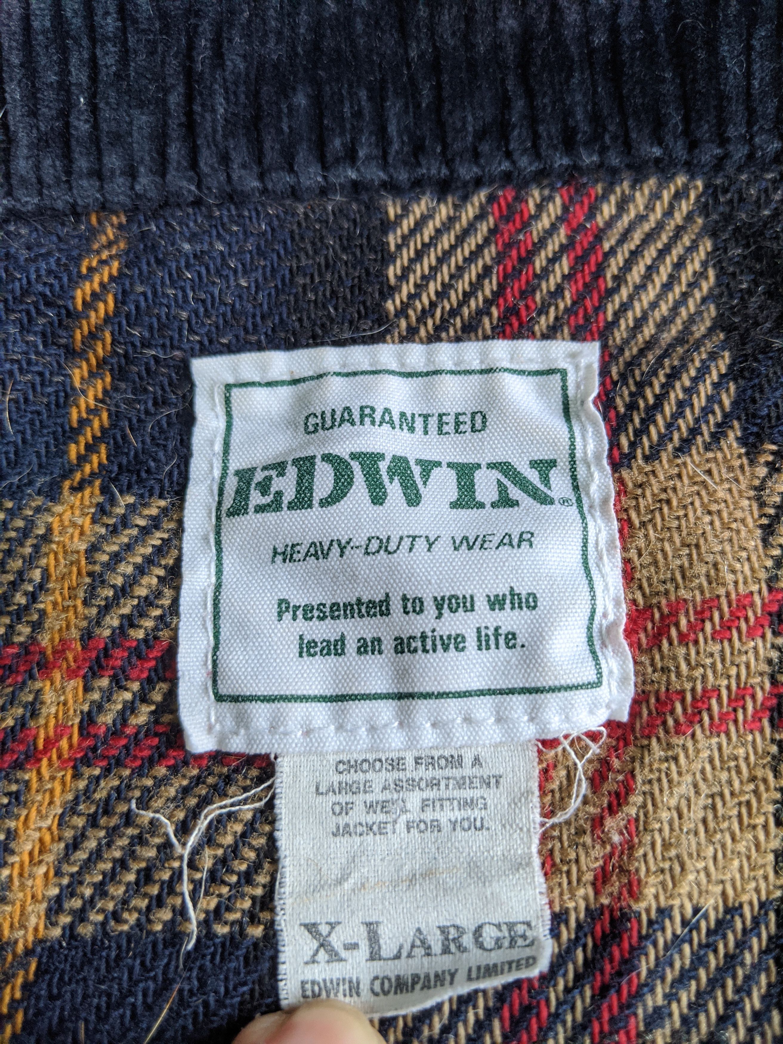 Edwin × Vintage Vintage Edwin jacket checked double pocket scovill button Size US XL / EU 56 / 4 - 4 Thumbnail