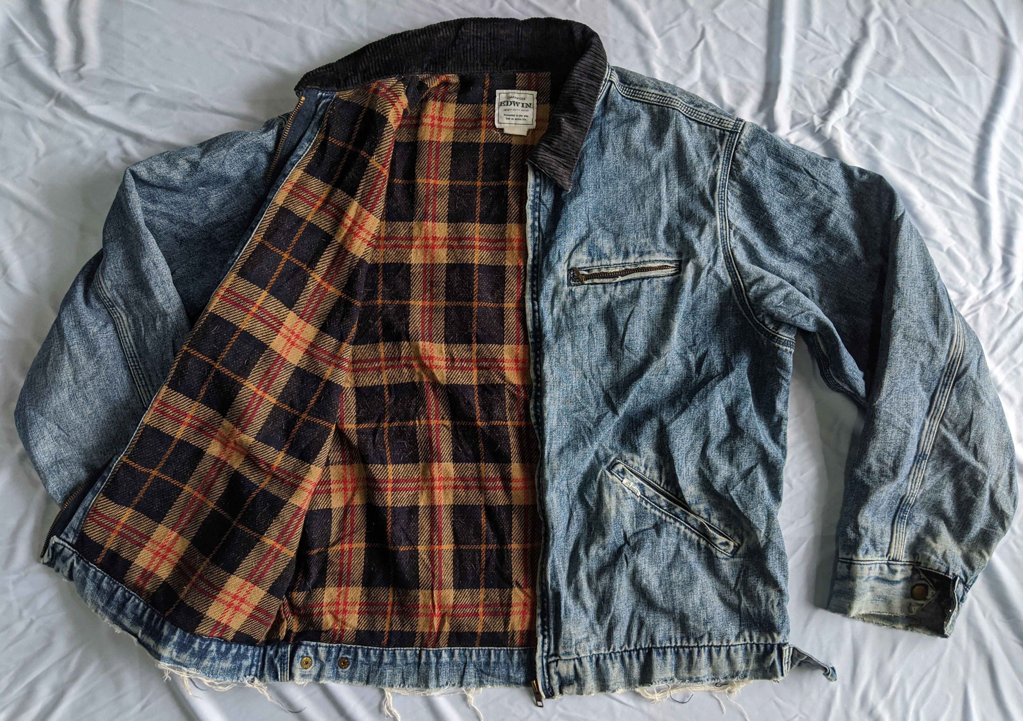 Edwin × Vintage Vintage Edwin jacket checked double pocket scovill button Size US XL / EU 56 / 4 - 2 Thumbnail