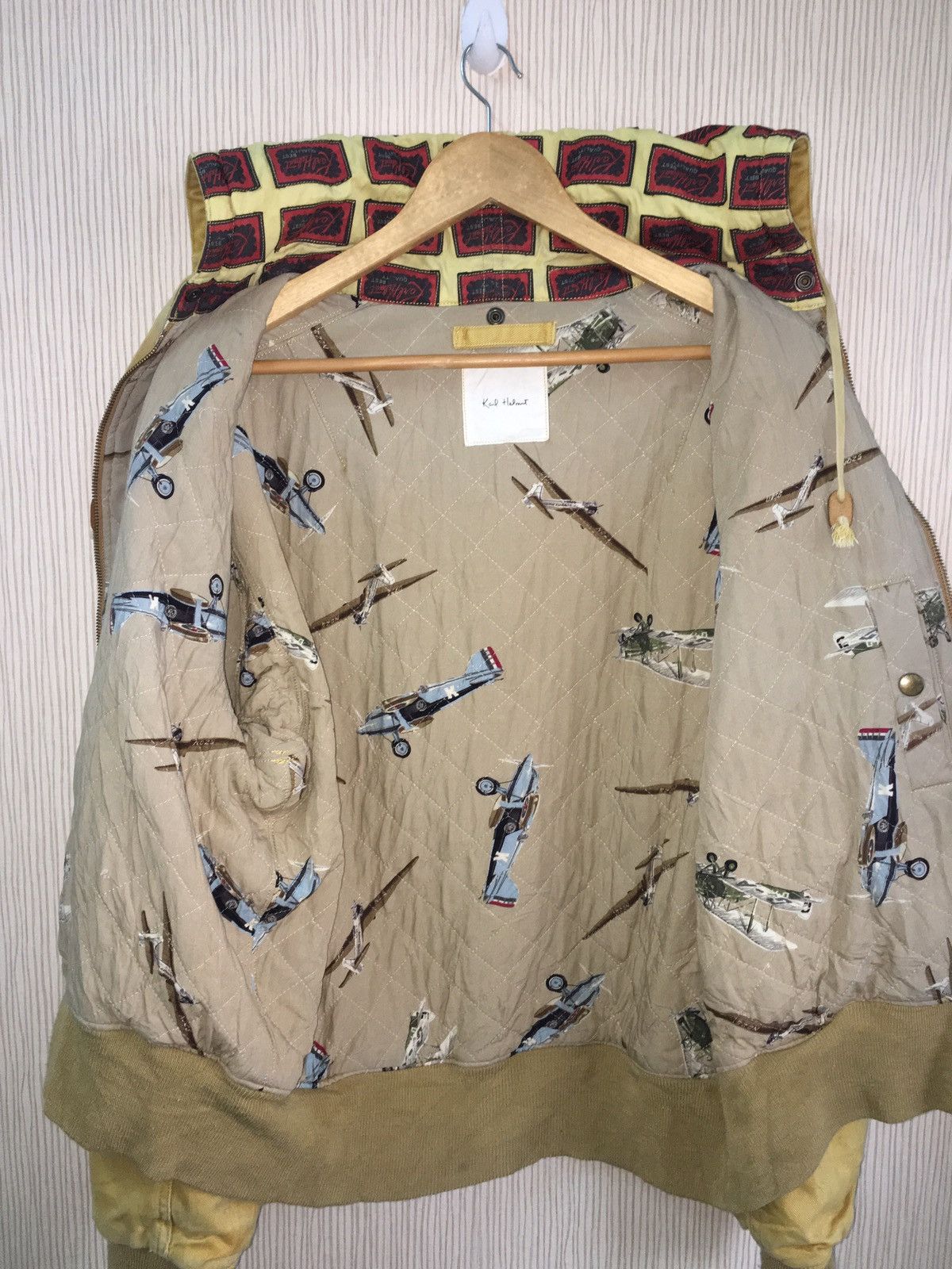 Designer × Karl Helmut × Vintage Karl helmut big logo jacket/hoodies Full patchers Design Size US L / EU 52-54 / 3 - 17 Thumbnail