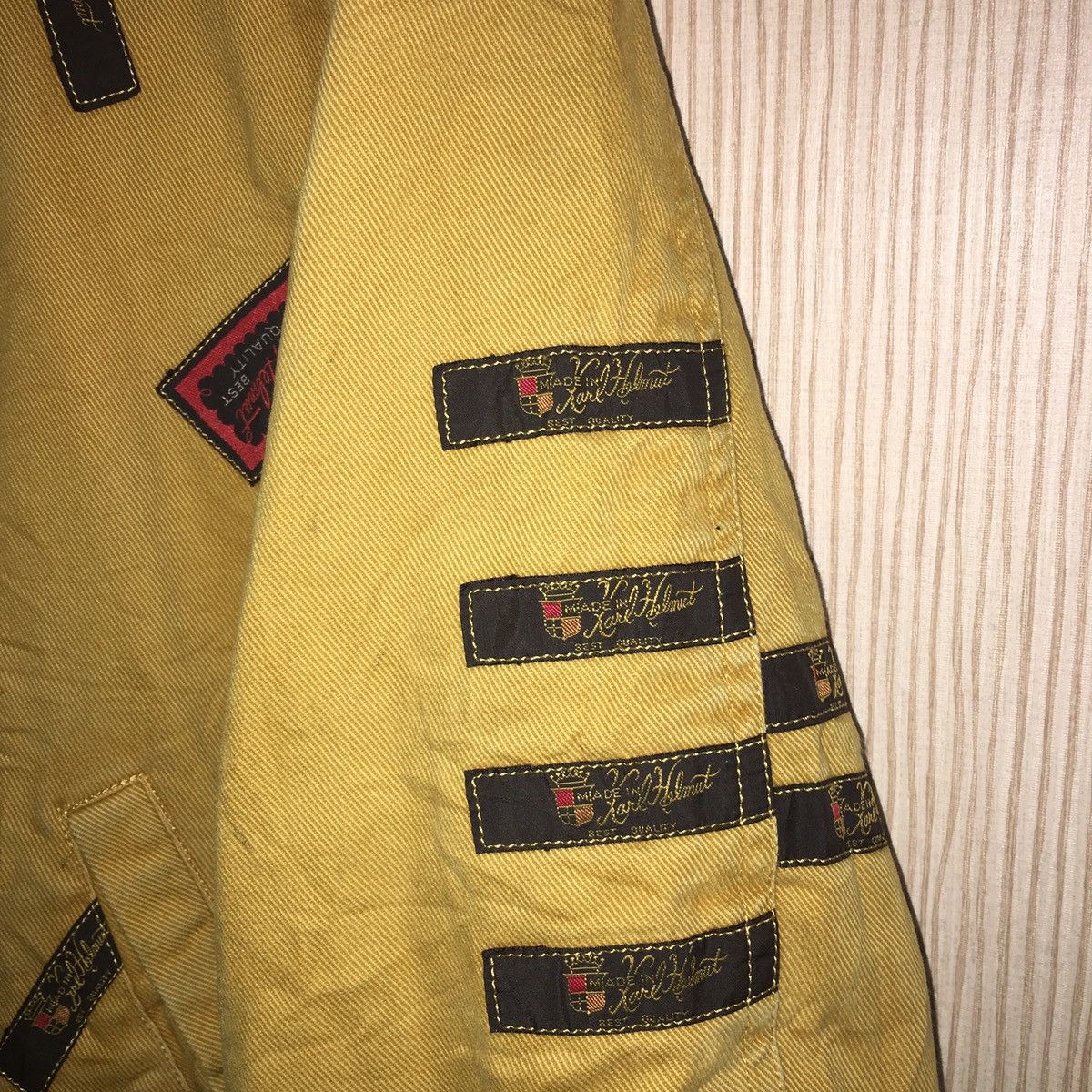 Designer × Karl Helmut × Vintage Karl helmut big logo jacket/hoodies Full patchers Design Size US L / EU 52-54 / 3 - 8 Thumbnail