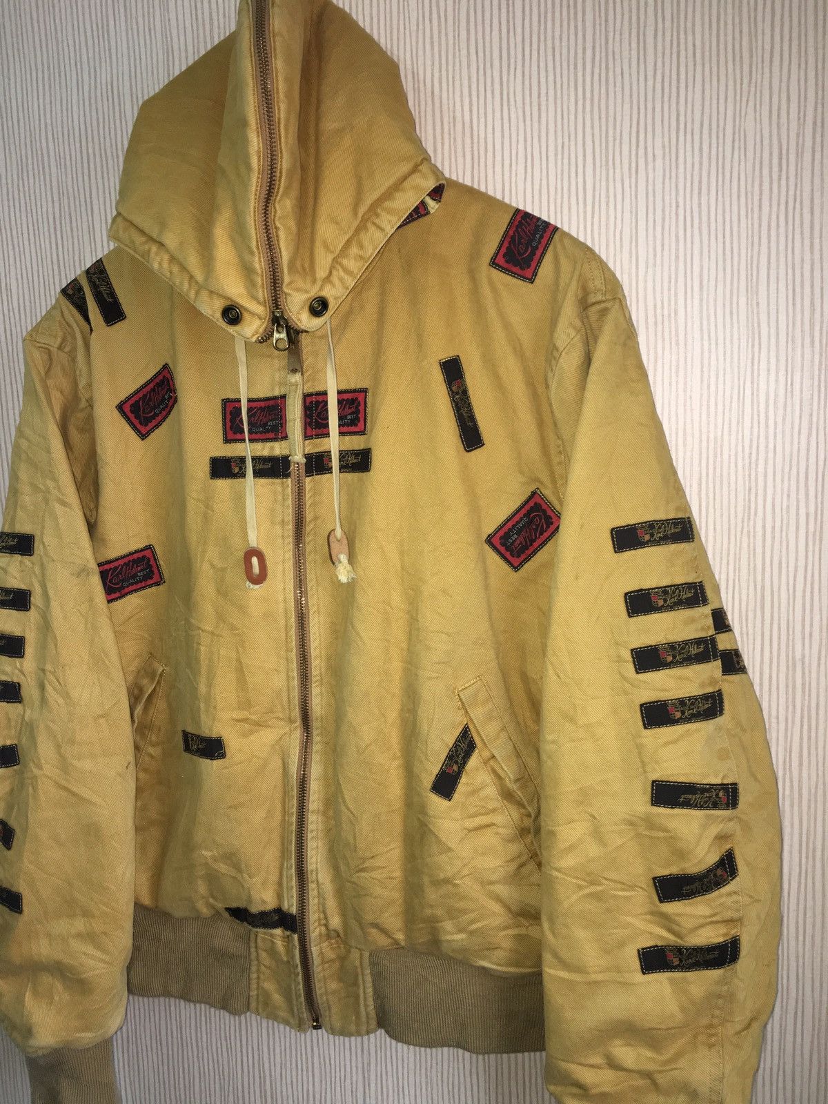 Designer × Karl Helmut × Vintage Karl helmut big logo jacket/hoodies Full patchers Design Size US L / EU 52-54 / 3 - 2 Thumbnail