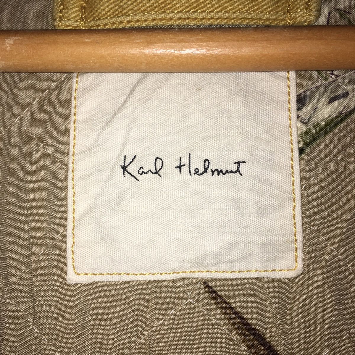 Designer × Karl Helmut × Vintage Karl helmut big logo jacket/hoodies Full patchers Design Size US L / EU 52-54 / 3 - 14 Thumbnail