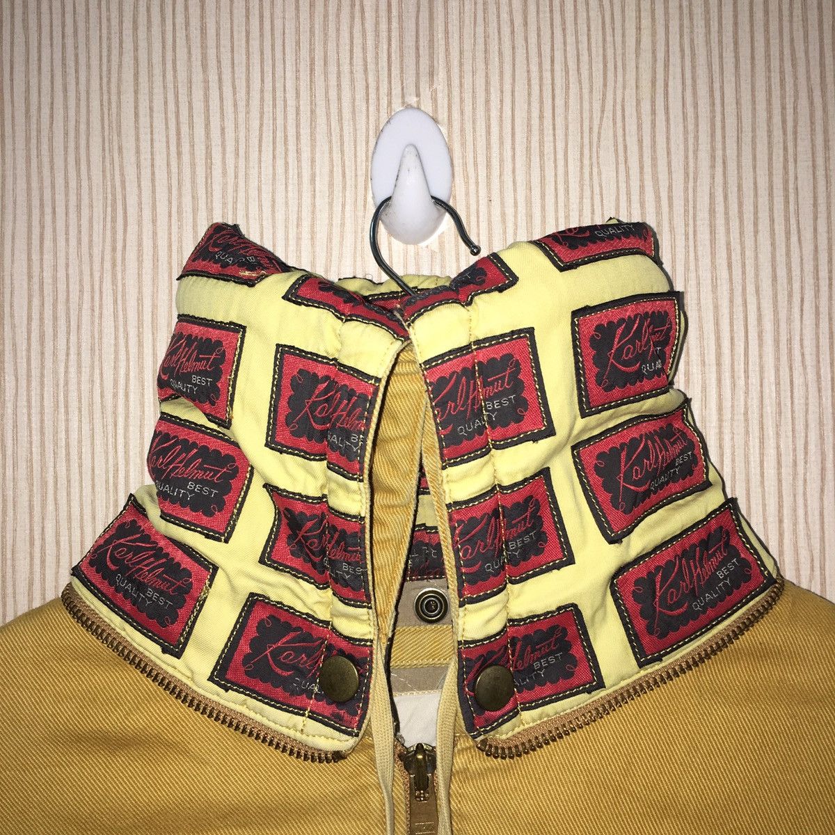 Designer × Karl Helmut × Vintage Karl helmut big logo jacket/hoodies Full patchers Design Size US L / EU 52-54 / 3 - 12 Thumbnail