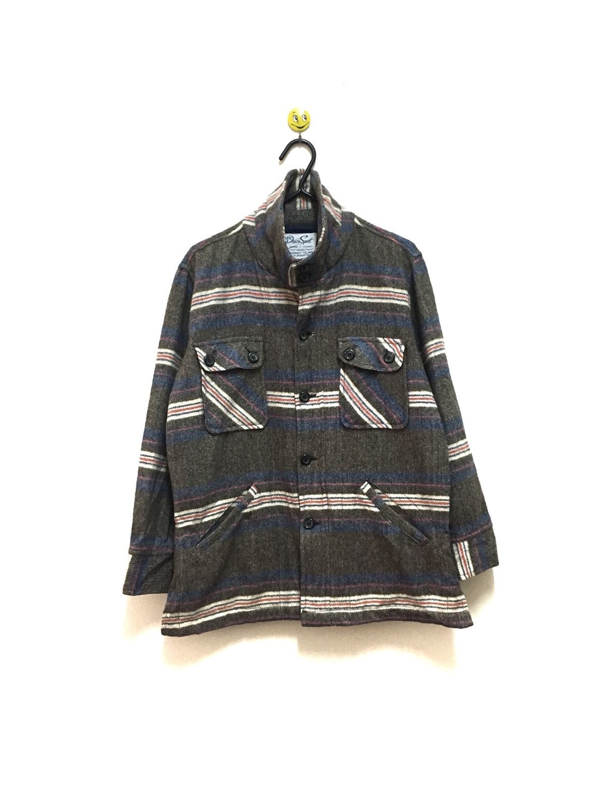 Japanese Brand Dauglas Japan Button Up Wool Jacket Four Pocket Size US L / EU 52-54 / 3 - 1 Thumbnail